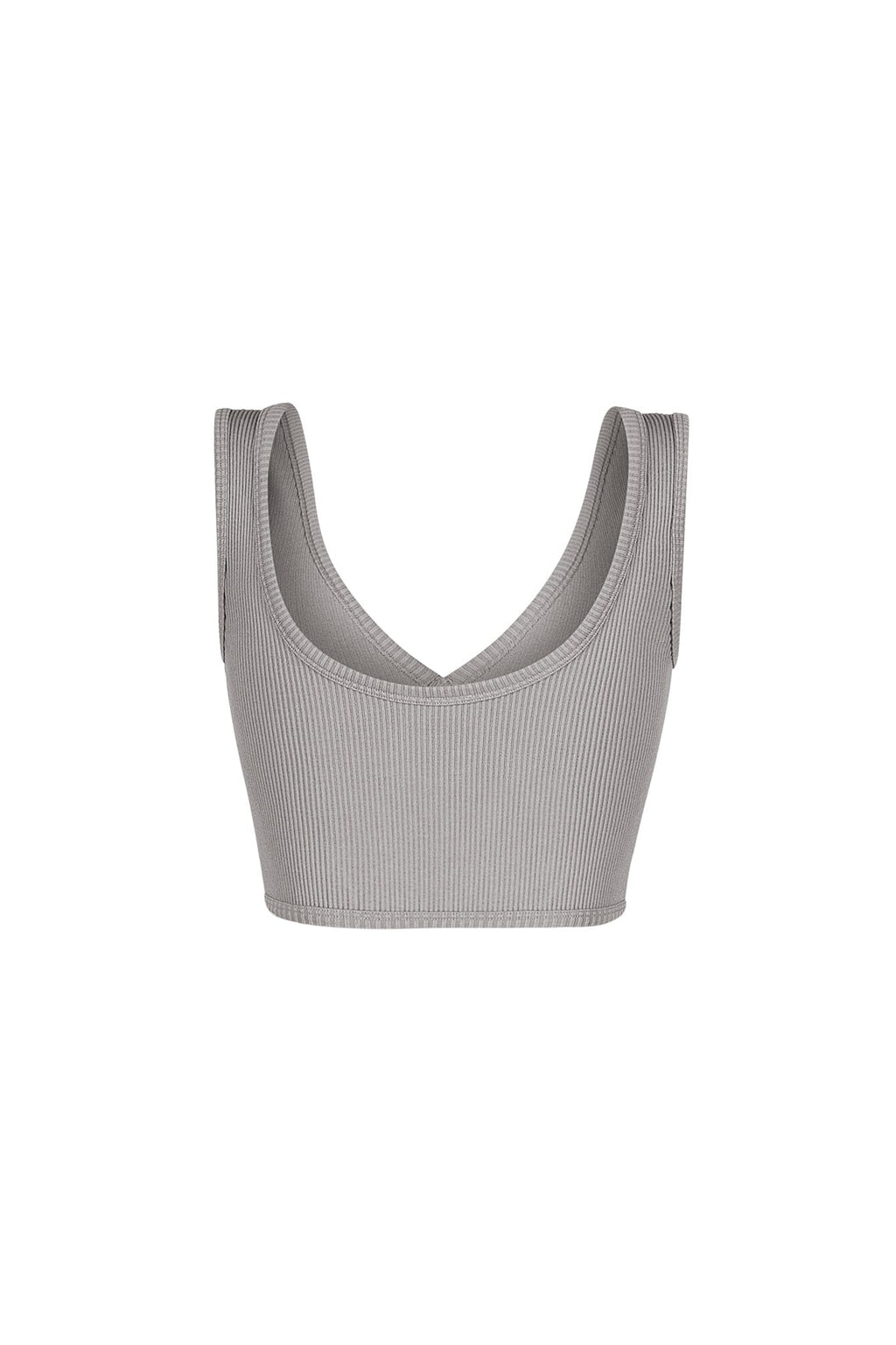 Journee Deep V Ribbed Crop Top
