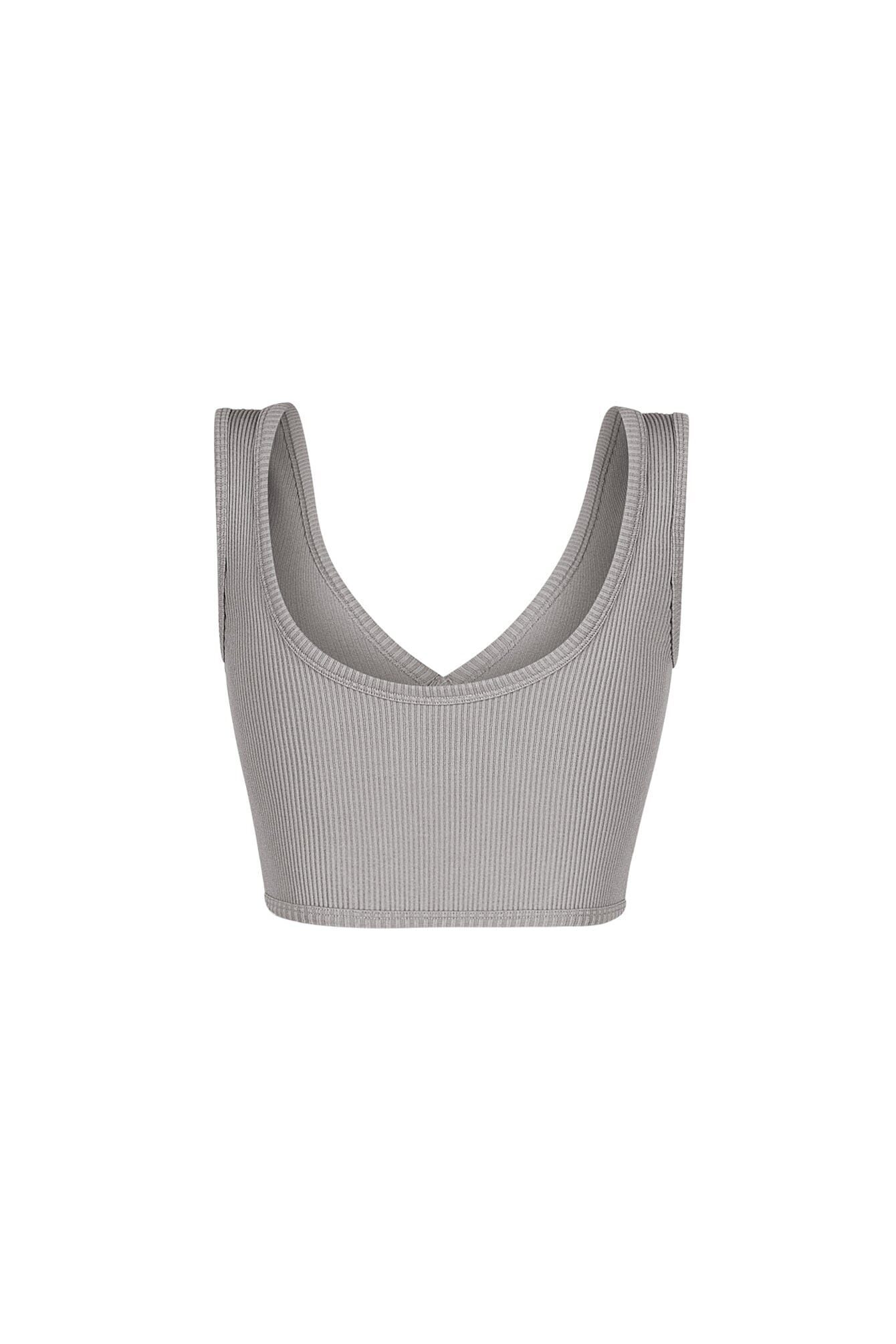 Journee Deep V Ribbed Crop Top