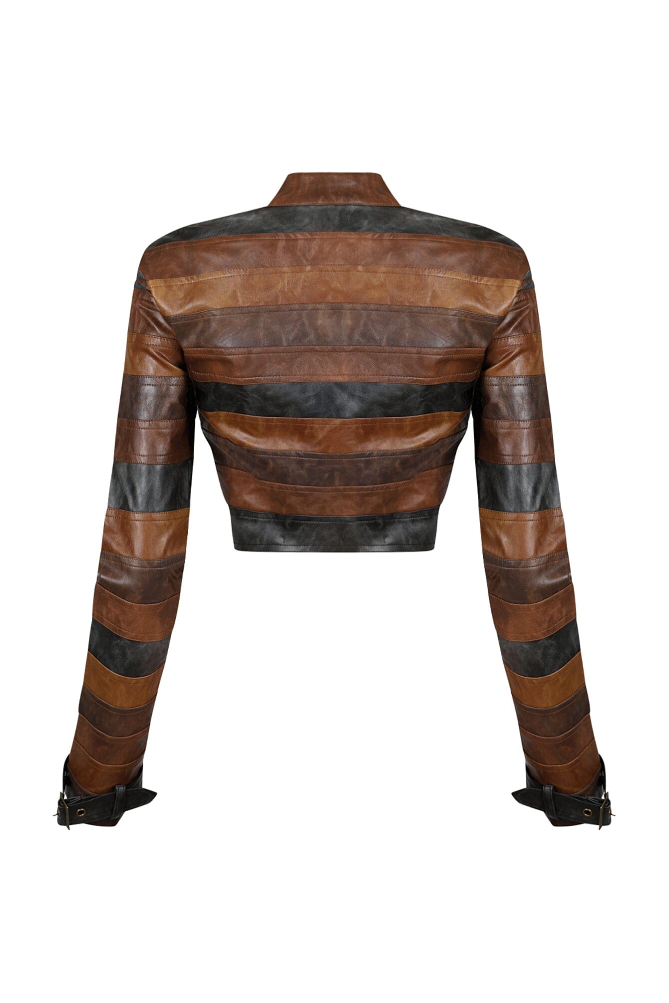 Savanna PU Color Block Jacket