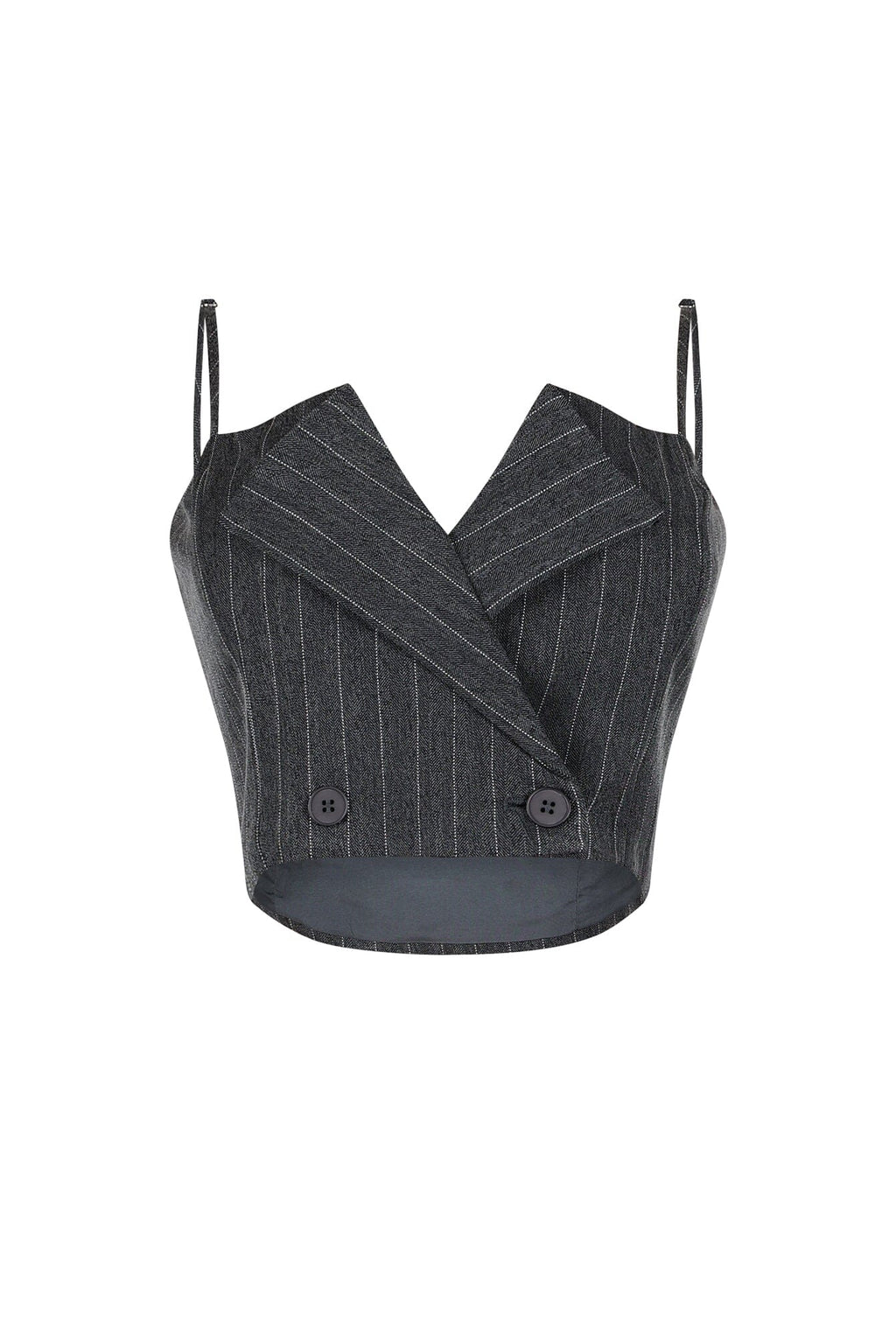 Kamali Pin Stripe Woven Tailored Top