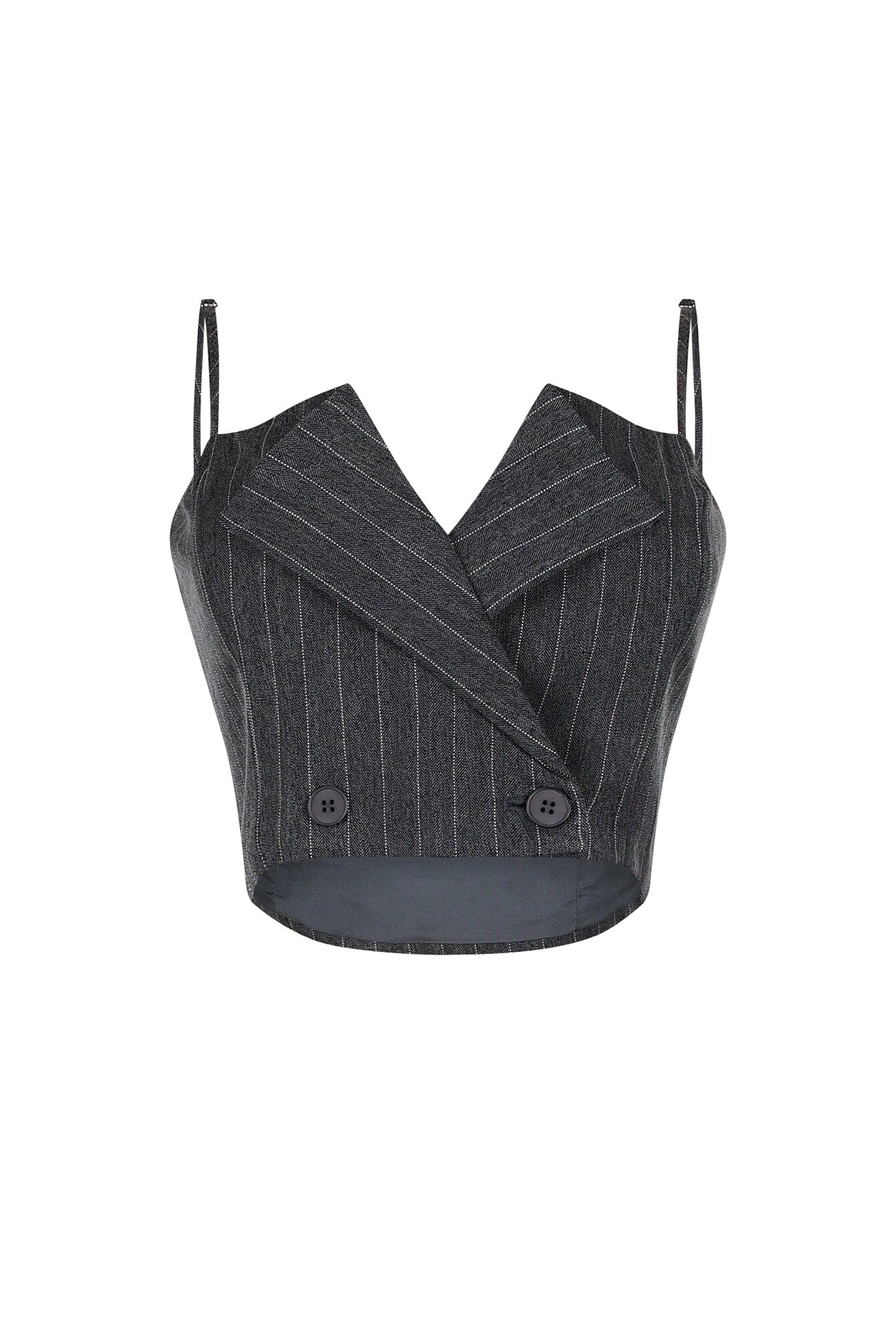 Kamali Pin Stripe Woven Tailored Top