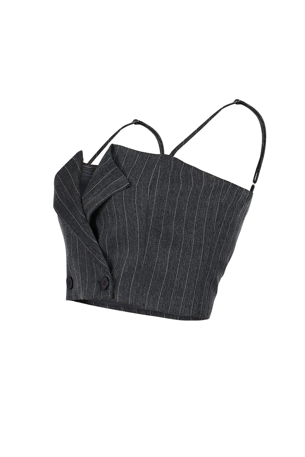 Kamali Pin Stripe Woven Tailored Top