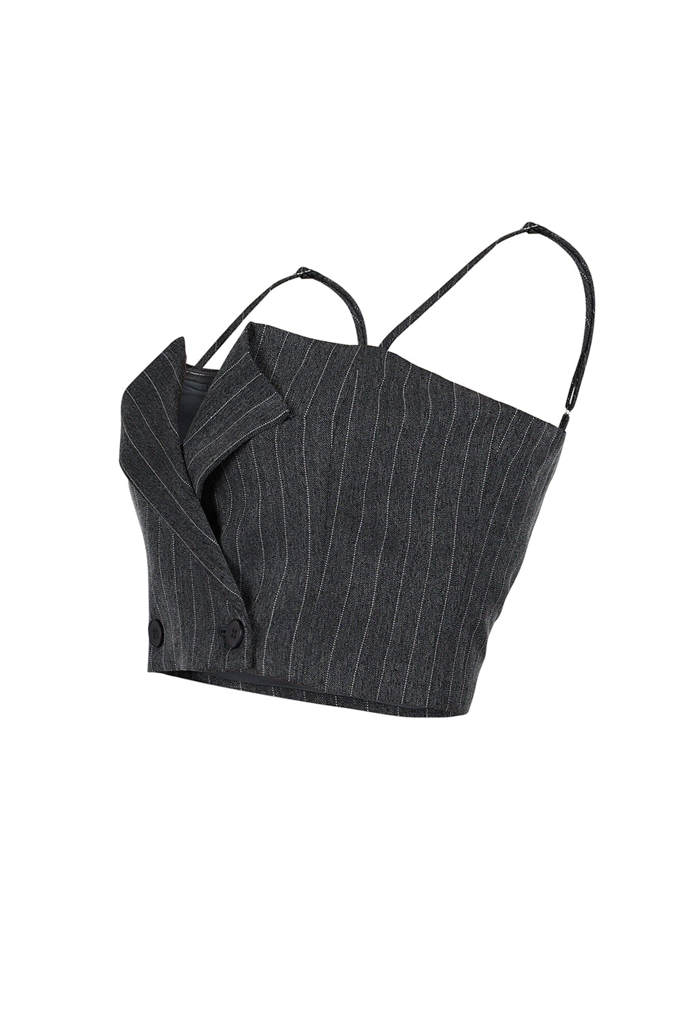 Kamali Pin Stripe Woven Tailored Top