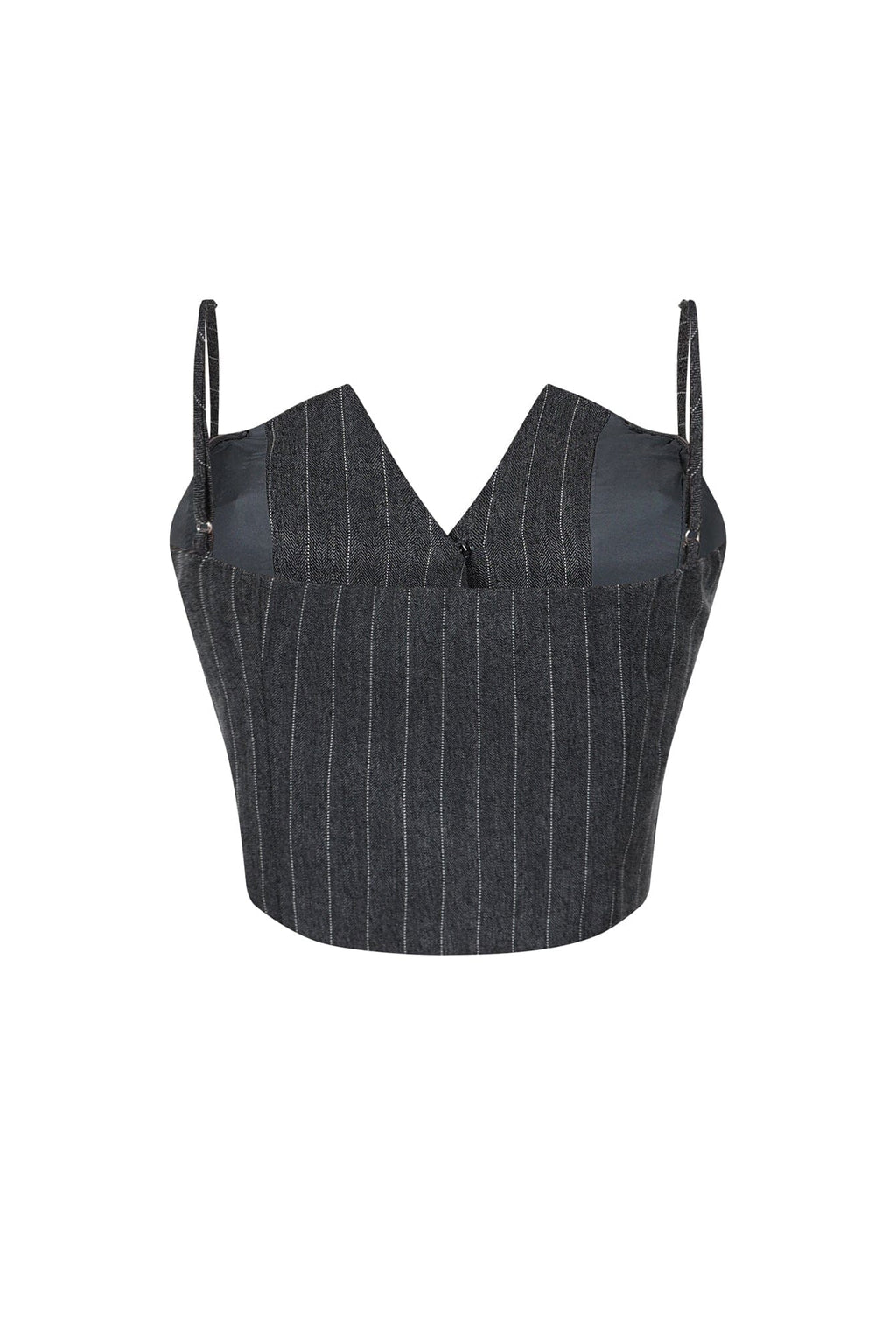 Kamali Pin Stripe Woven Tailored Top