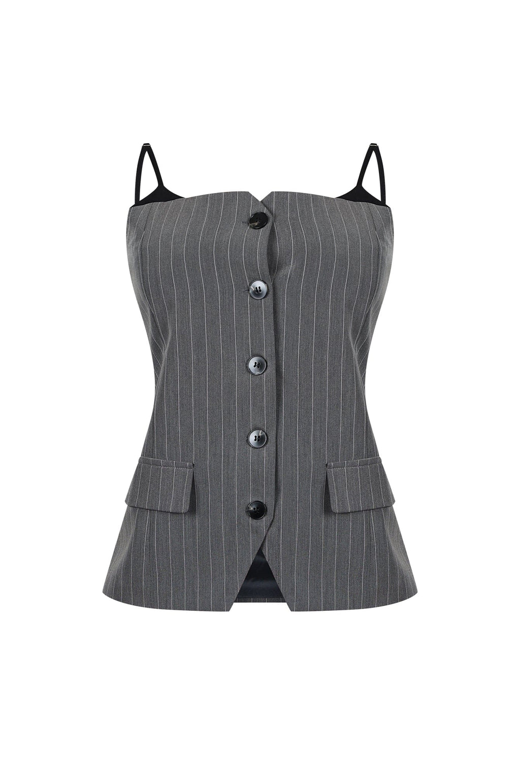 Camilia Pin Stripe Woven Tailored Top