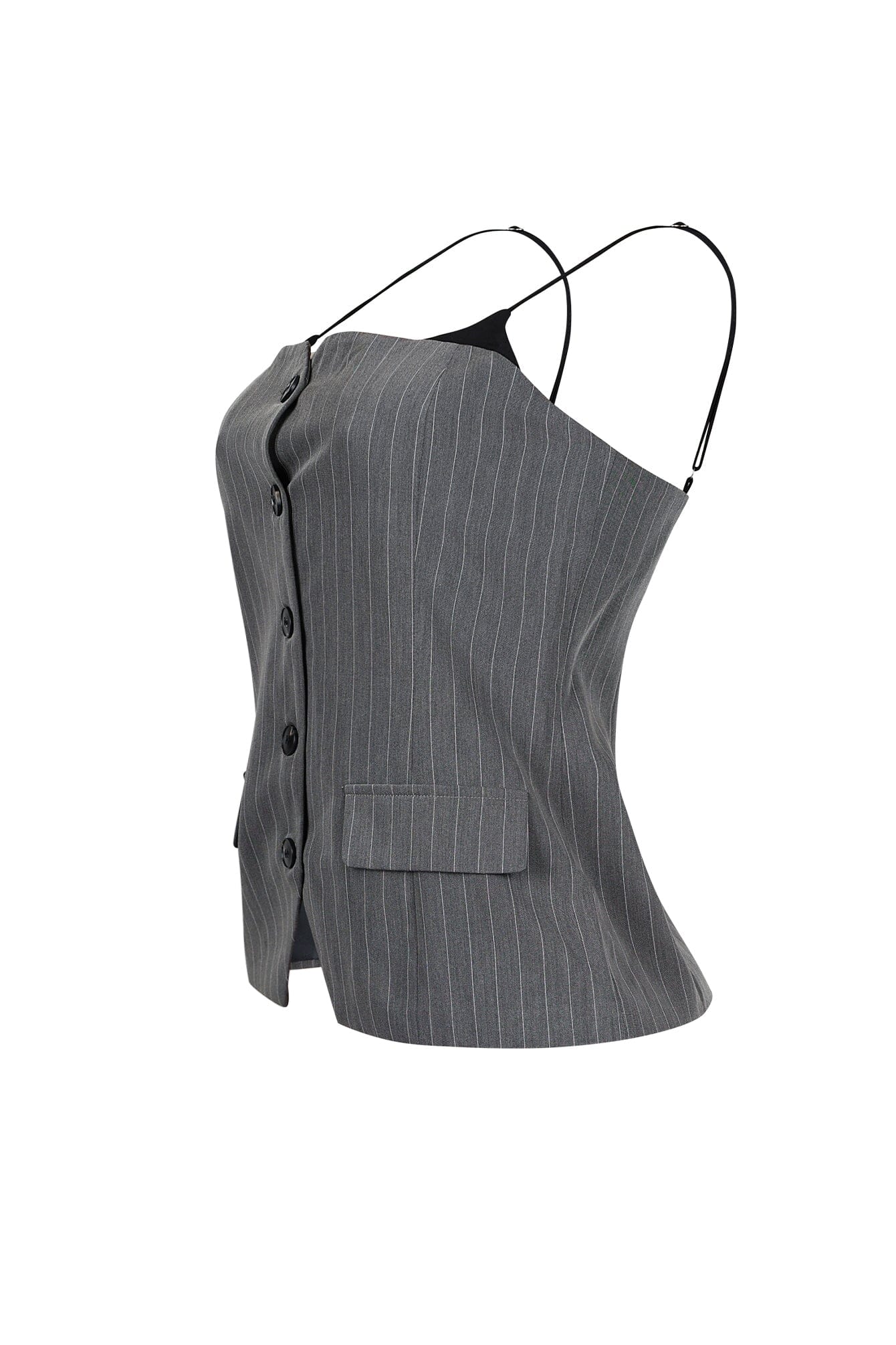 Camilia Pin Stripe Woven Tailored Top