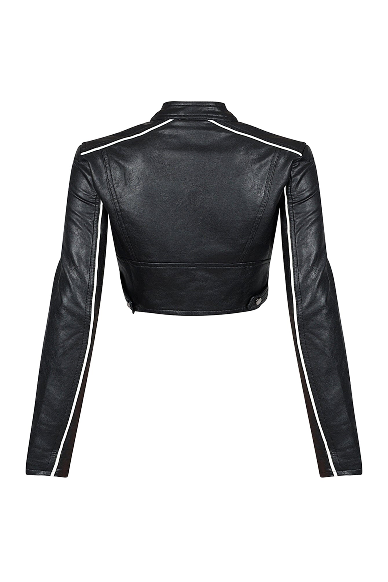 Fall For You PU Crop Jacket