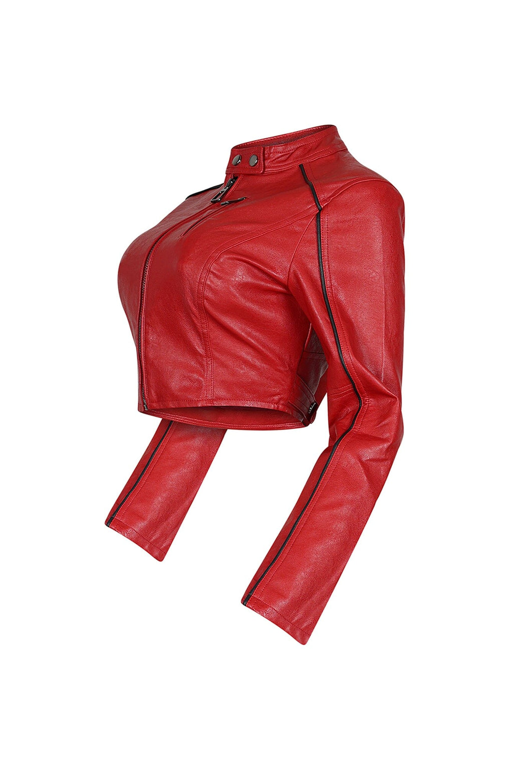 Fall For You PU Crop Jacket