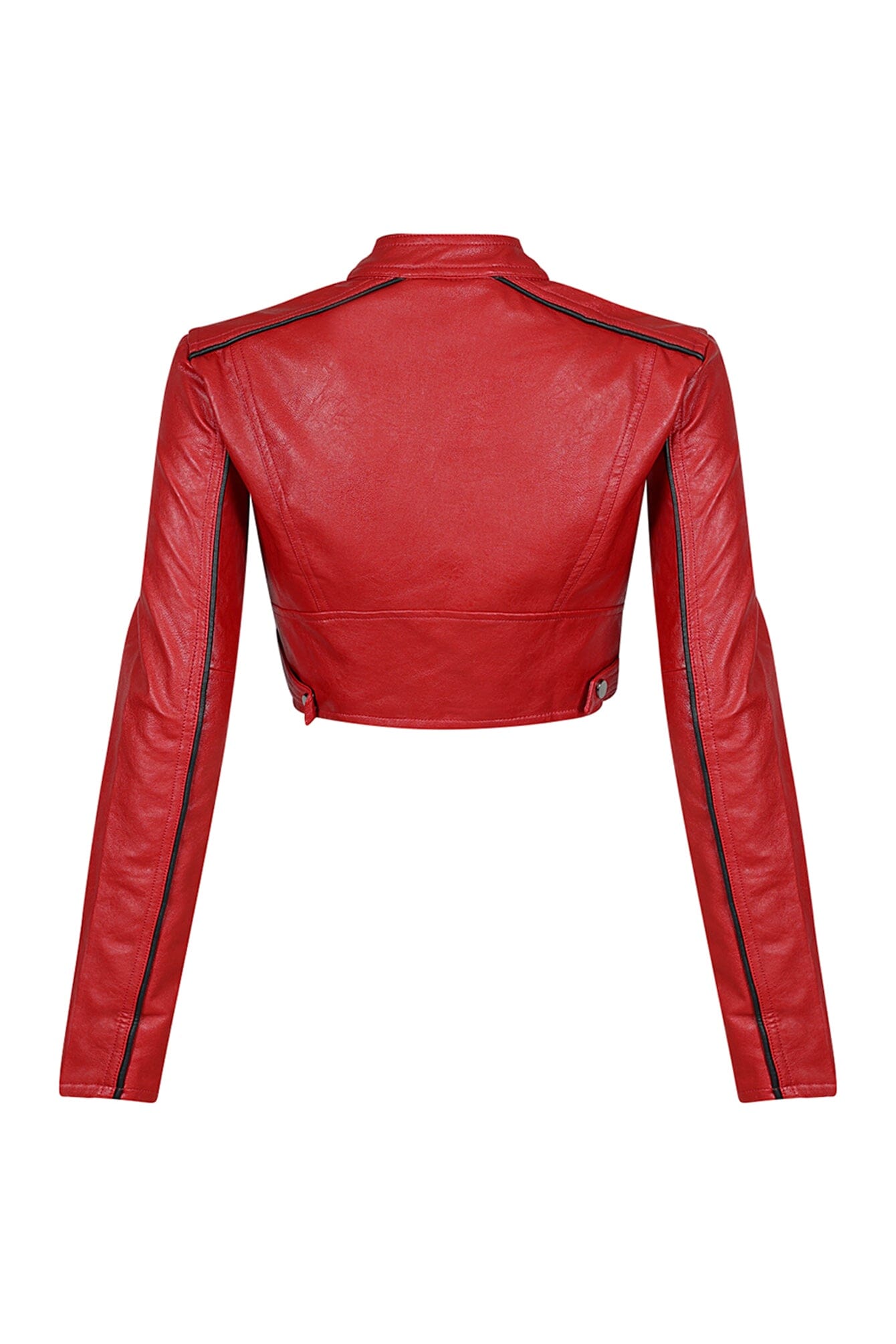 Fall For You PU Crop Jacket