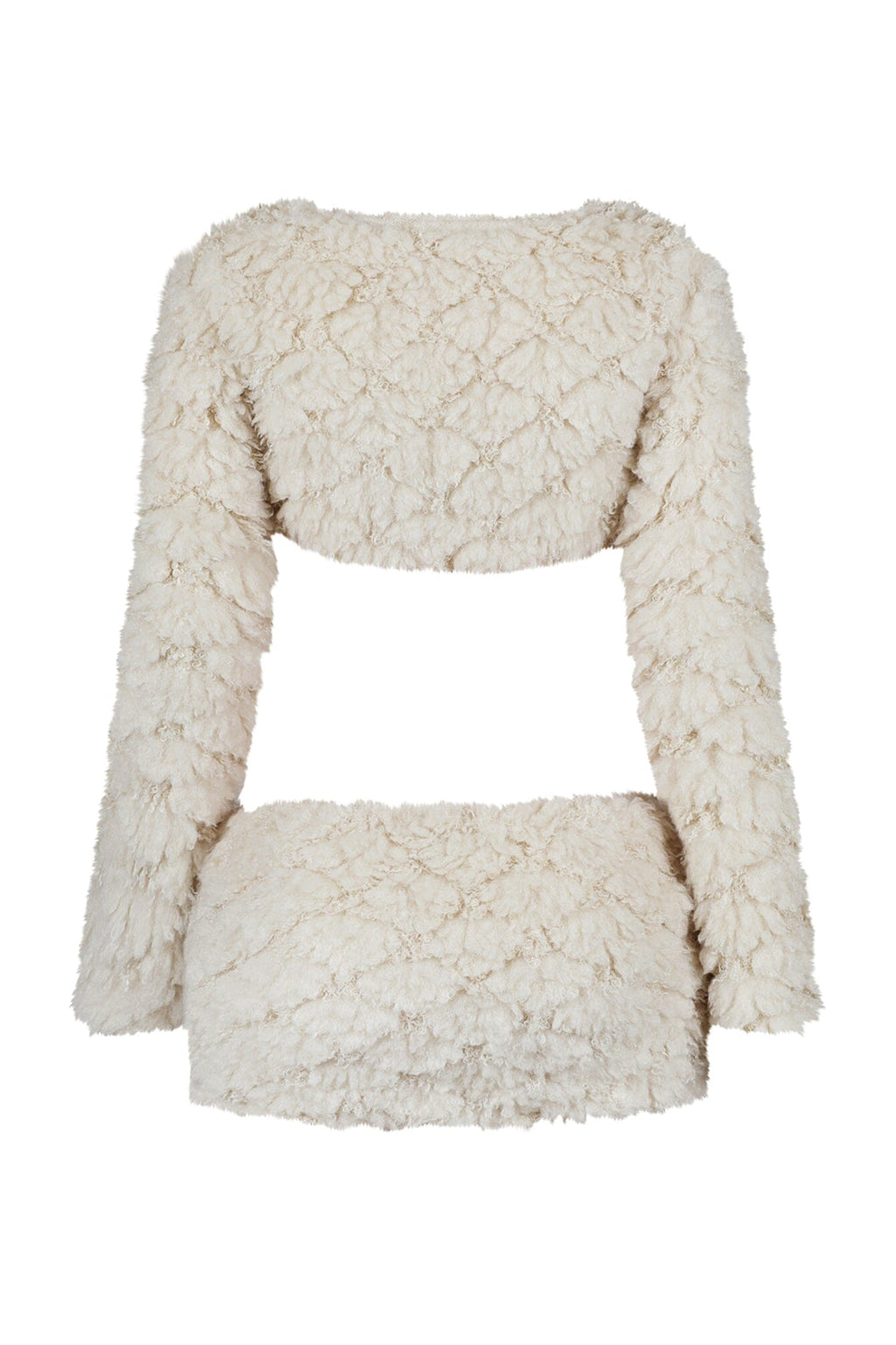 Anabella Faux Fur Cardigan & Skirt SET