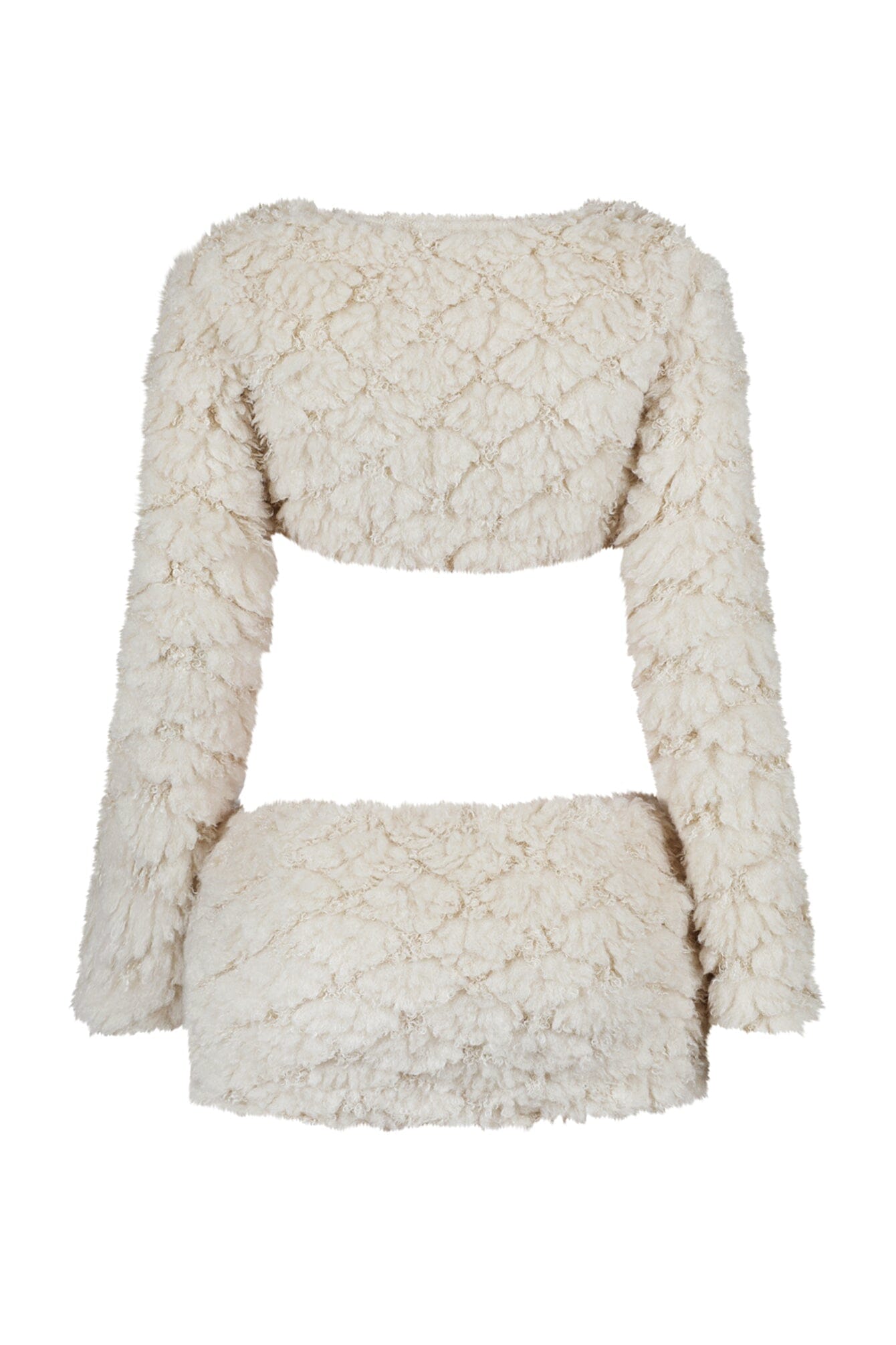 Anabella Faux Fur Cardigan & Skirt SET