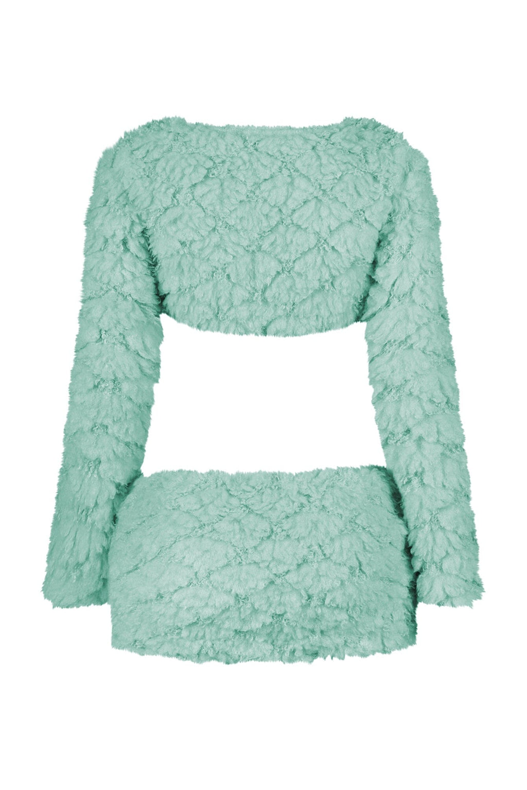 Anabella Faux Fur Cardigan & Skirt SET