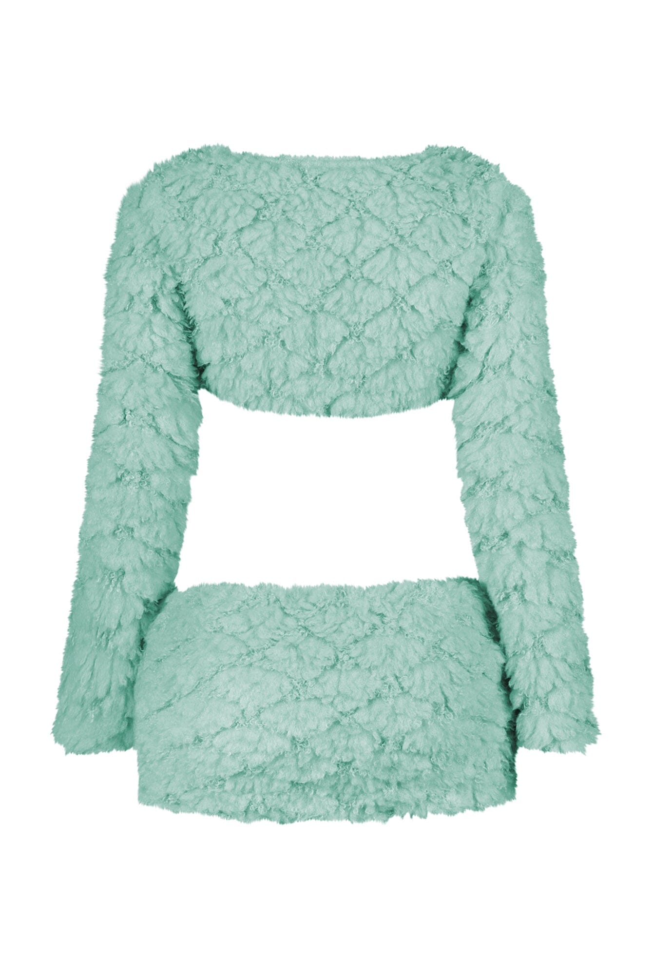 Anabella Faux Fur Cardigan & Skirt SET