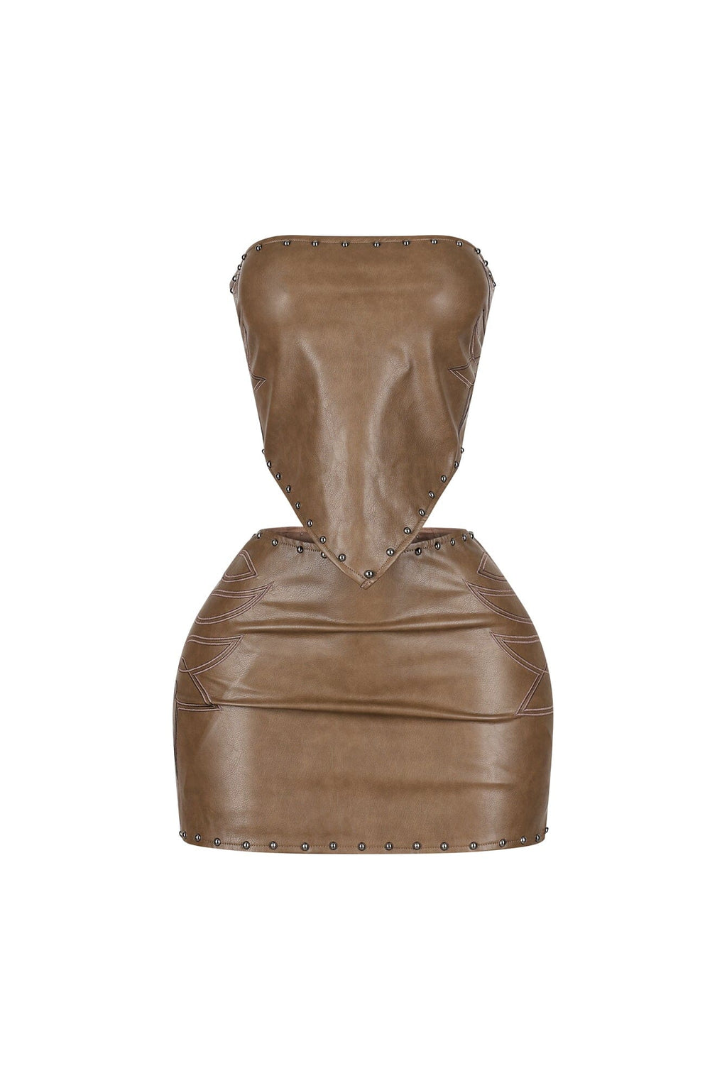 Rebel Heart Leather Top & Skirt SET