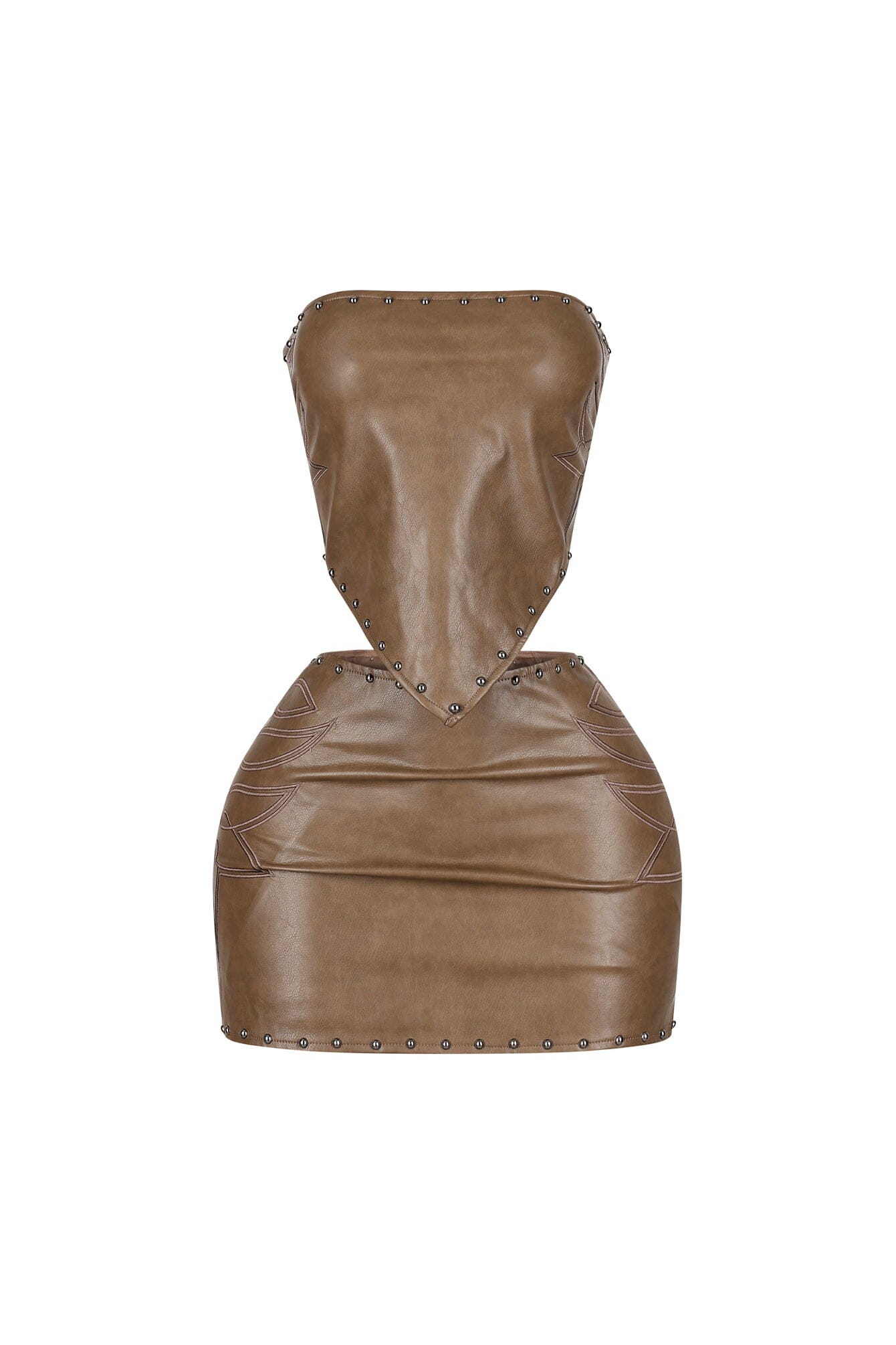 Rebel Heart Leather Top & Skirt SET