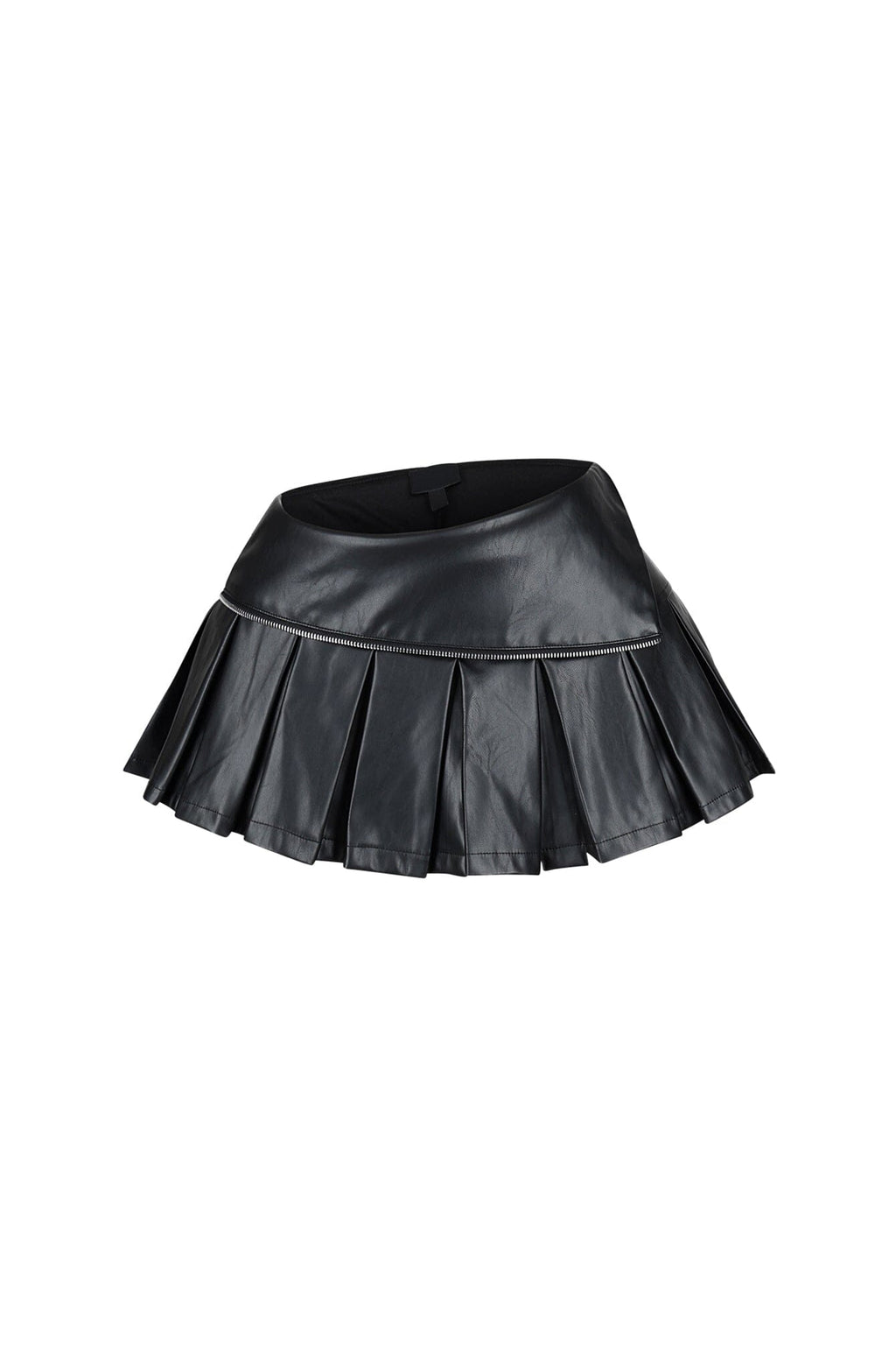 Pleated Charm Mini Skirt