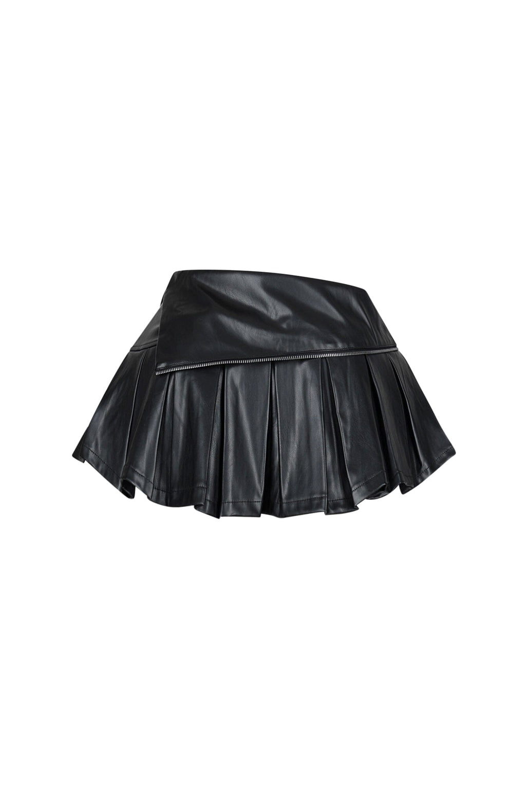 Pleated Charm Mini Skirt