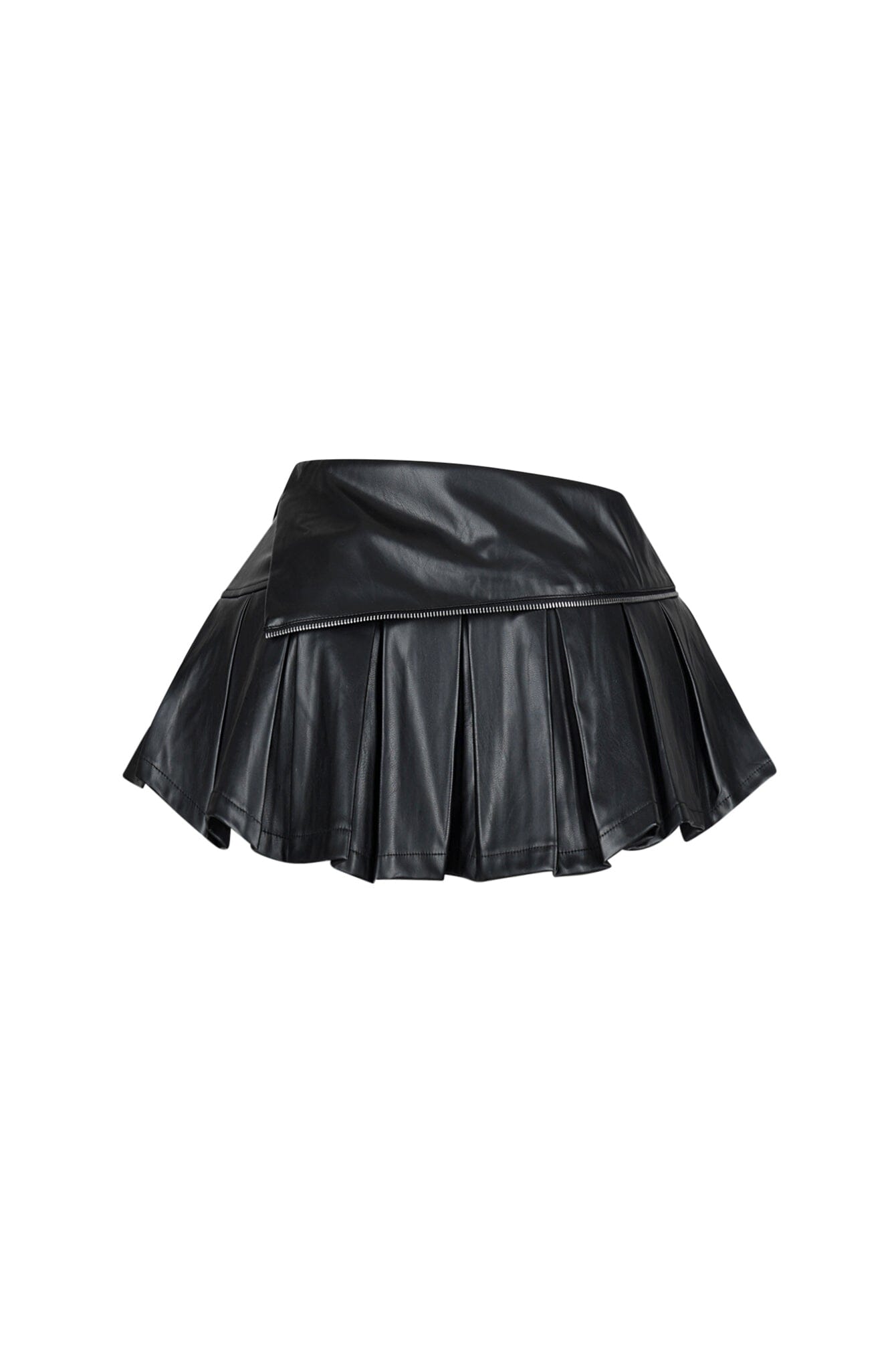 Pleated Charm Mini Skirt