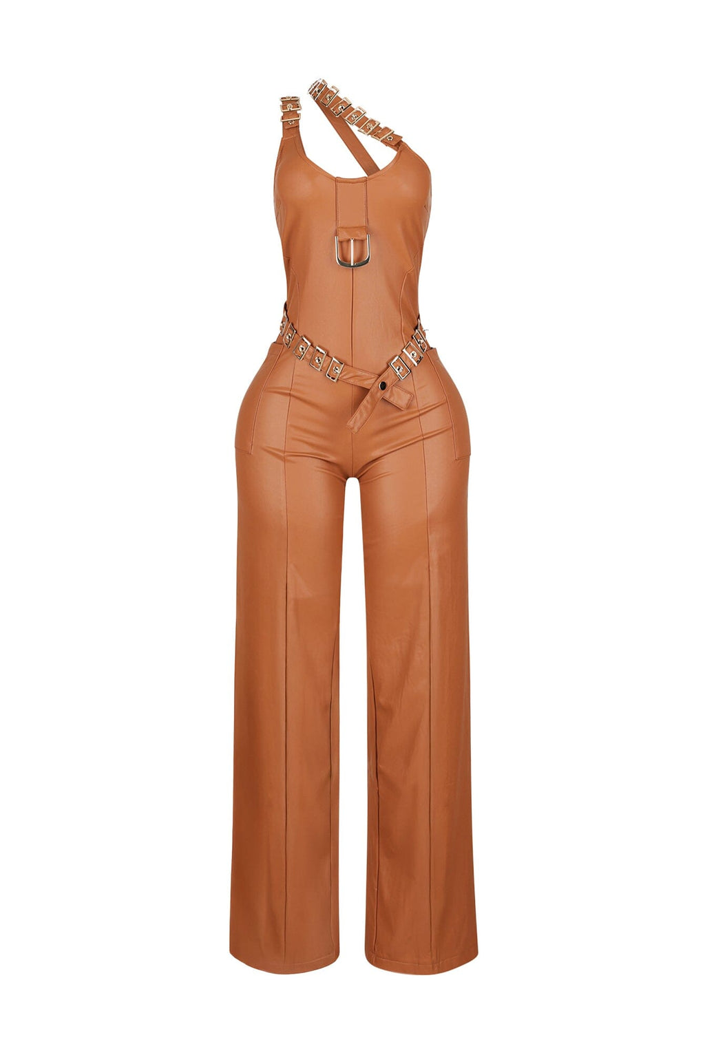 Strapped Luxe One Shoulder Jumpsuit