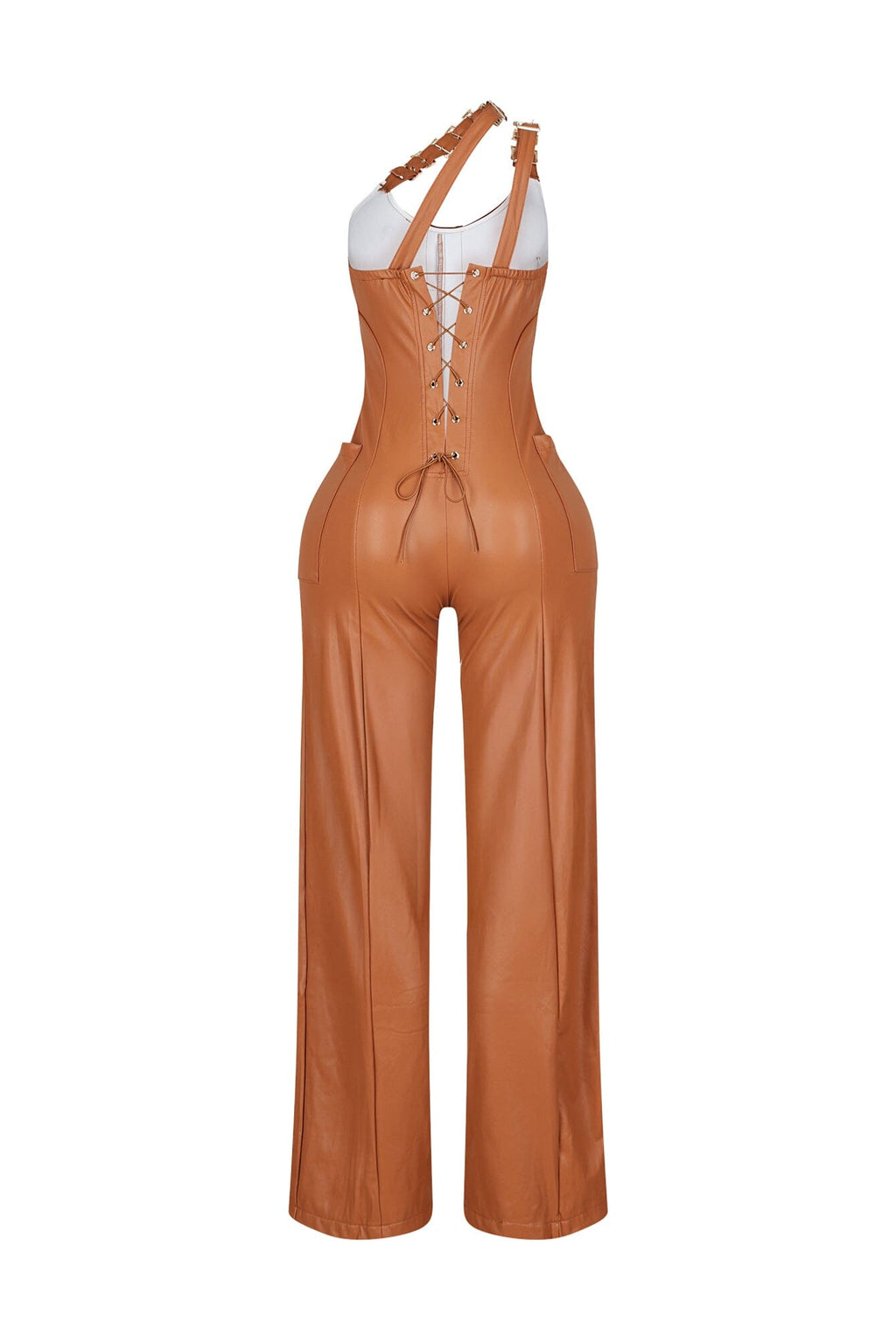 Strapped Luxe One Shoulder Jumpsuit