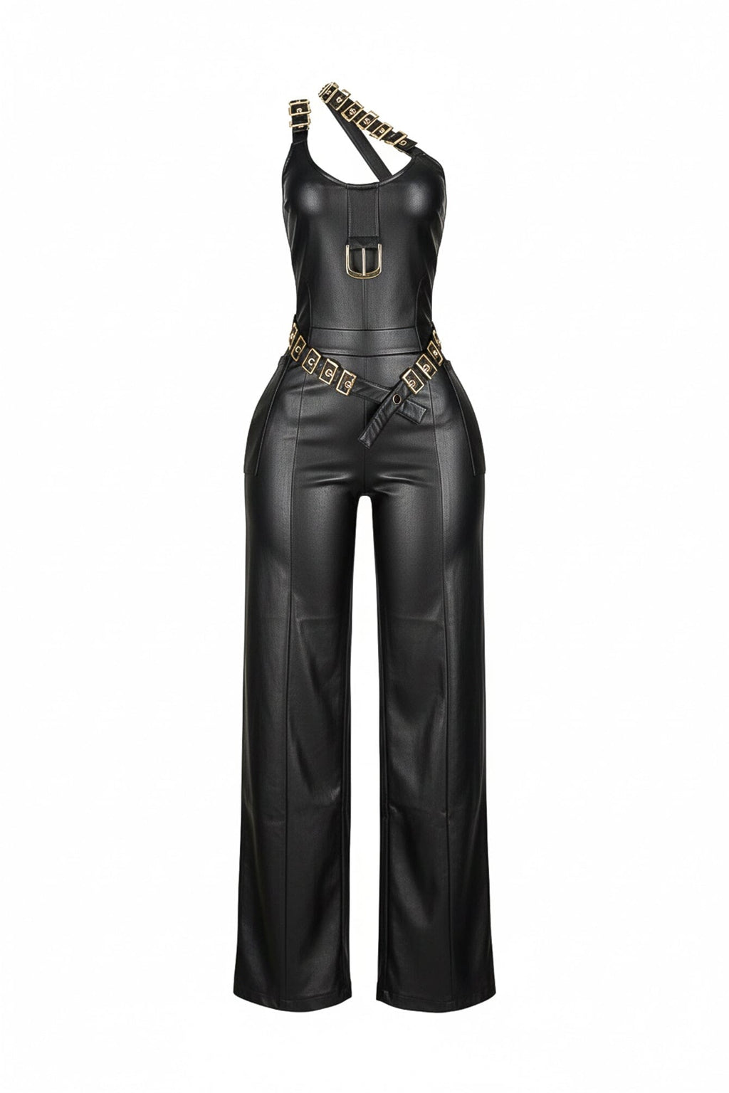 Strapped Luxe One Shoulder Jumpsuit