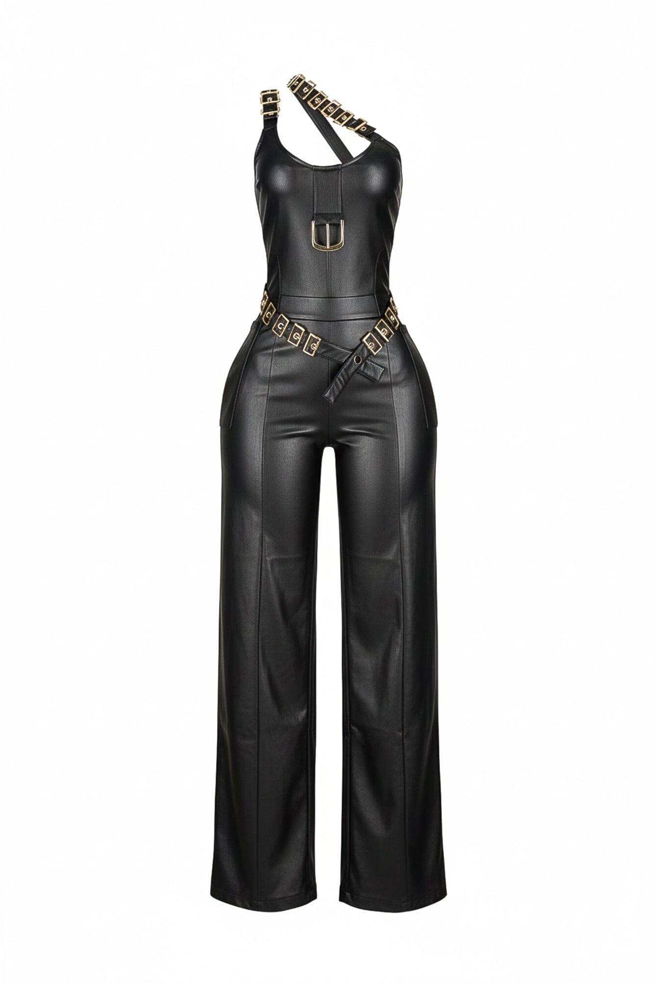 Strapped Luxe One Shoulder Jumpsuit