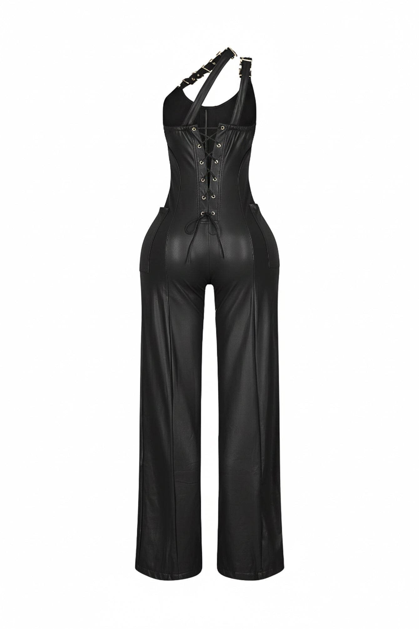 Strapped Luxe One Shoulder Jumpsuit