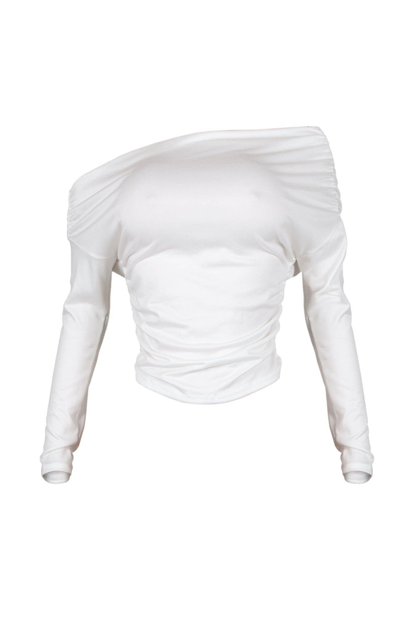 Angelina Off Shoulder Ruched Top