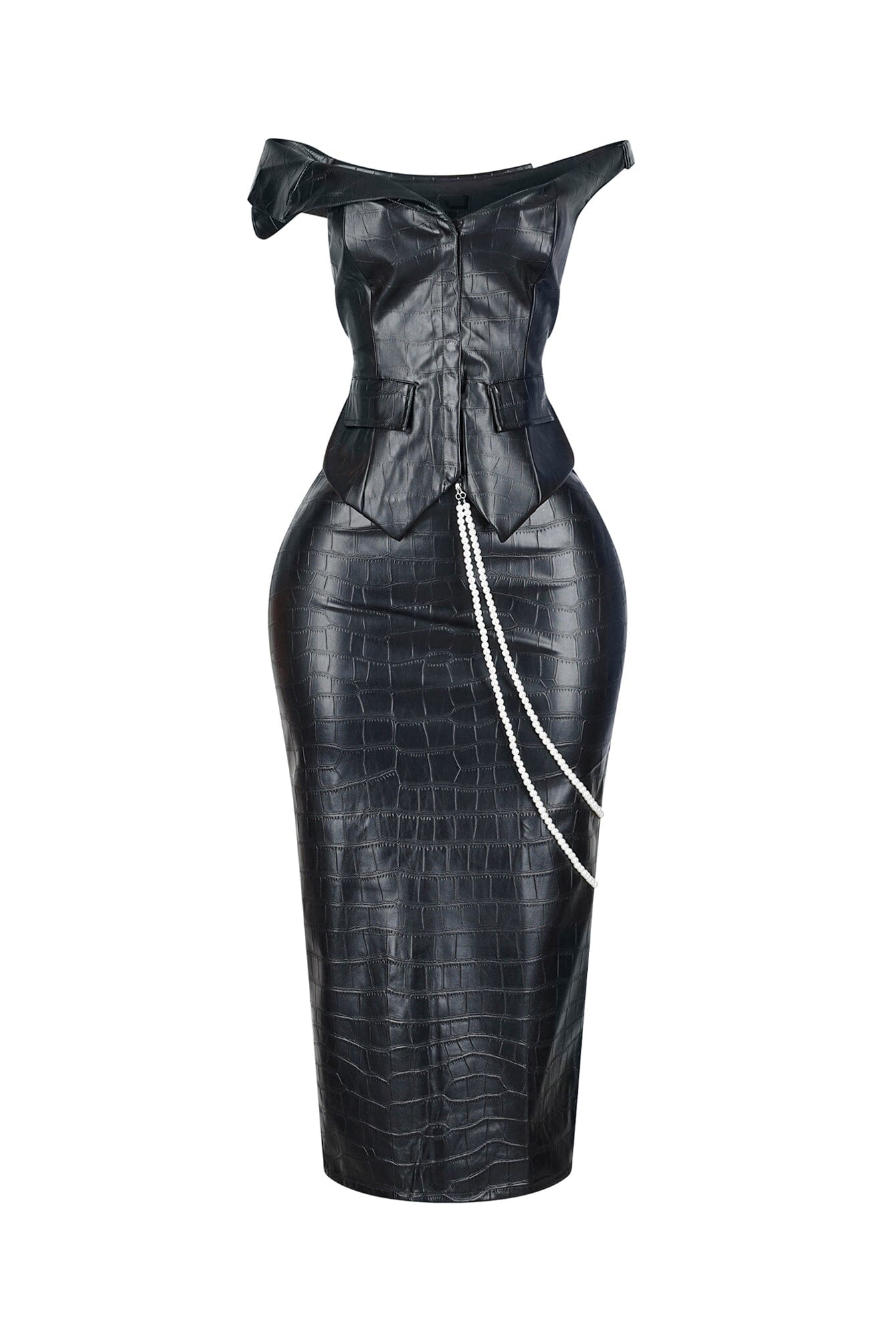 Croc Allure Off Shoulder Top & Skirt SET