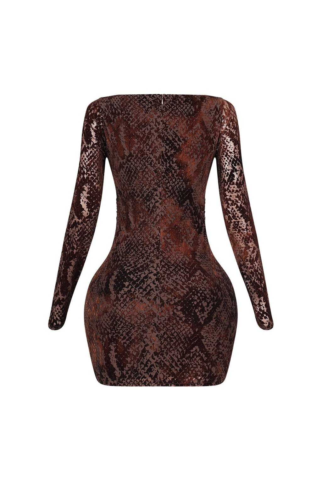 Caribou Mesh Velvet Mini Dress
