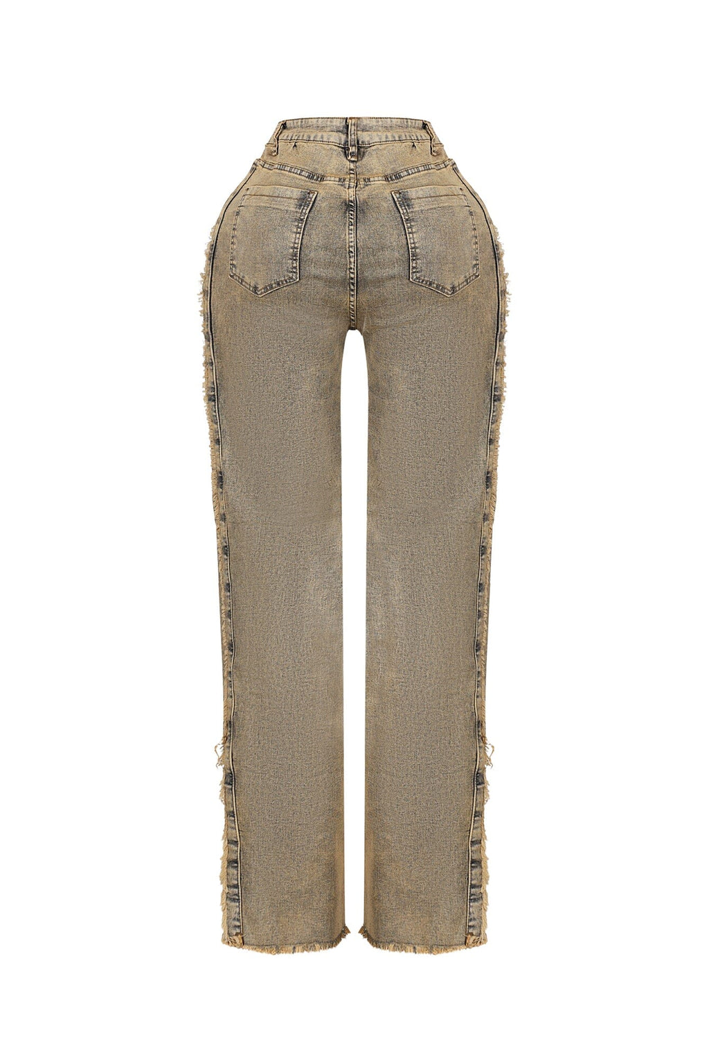 Batana Frayed Seams Baggy Jeans