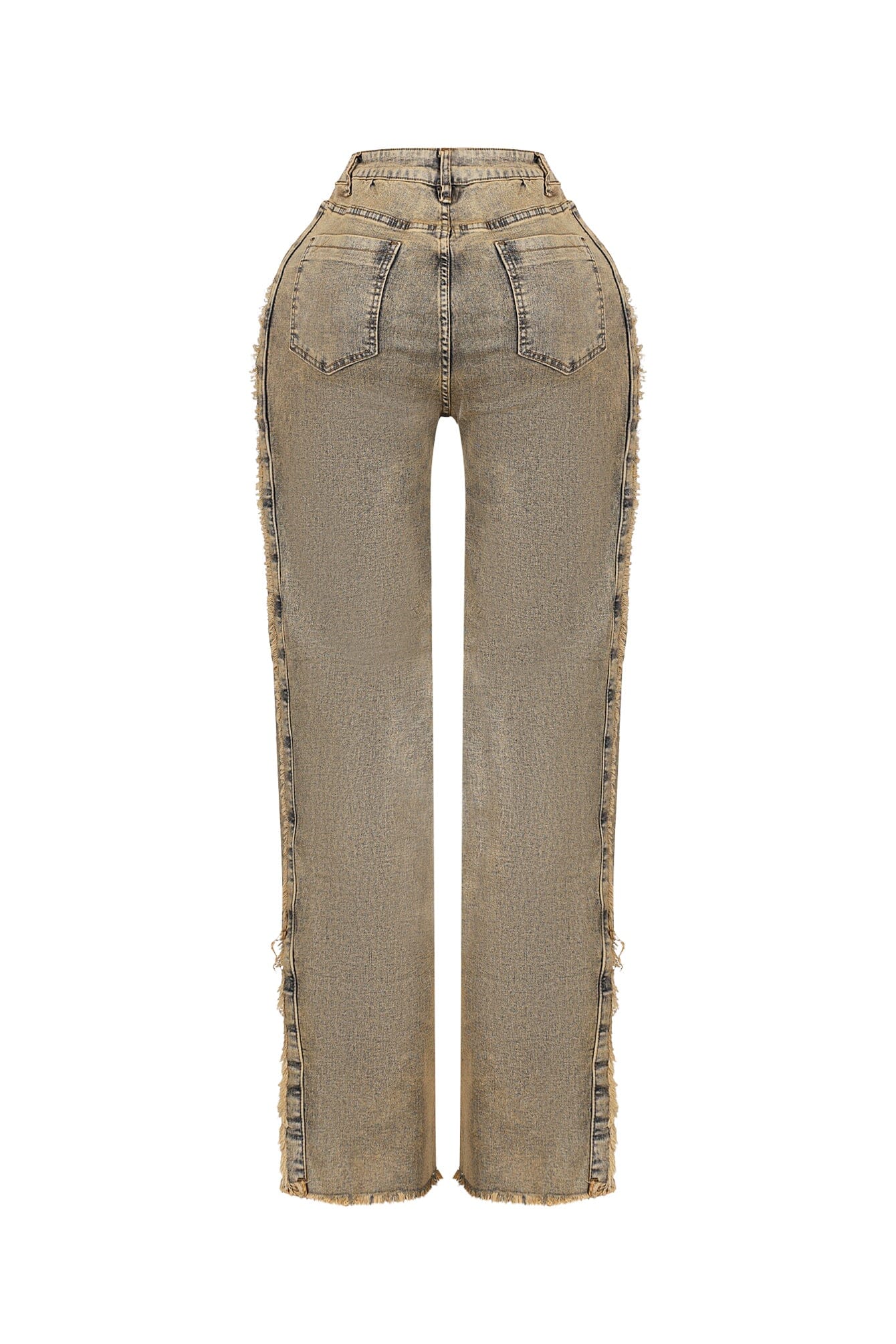 Batana Frayed Seams Baggy Jeans