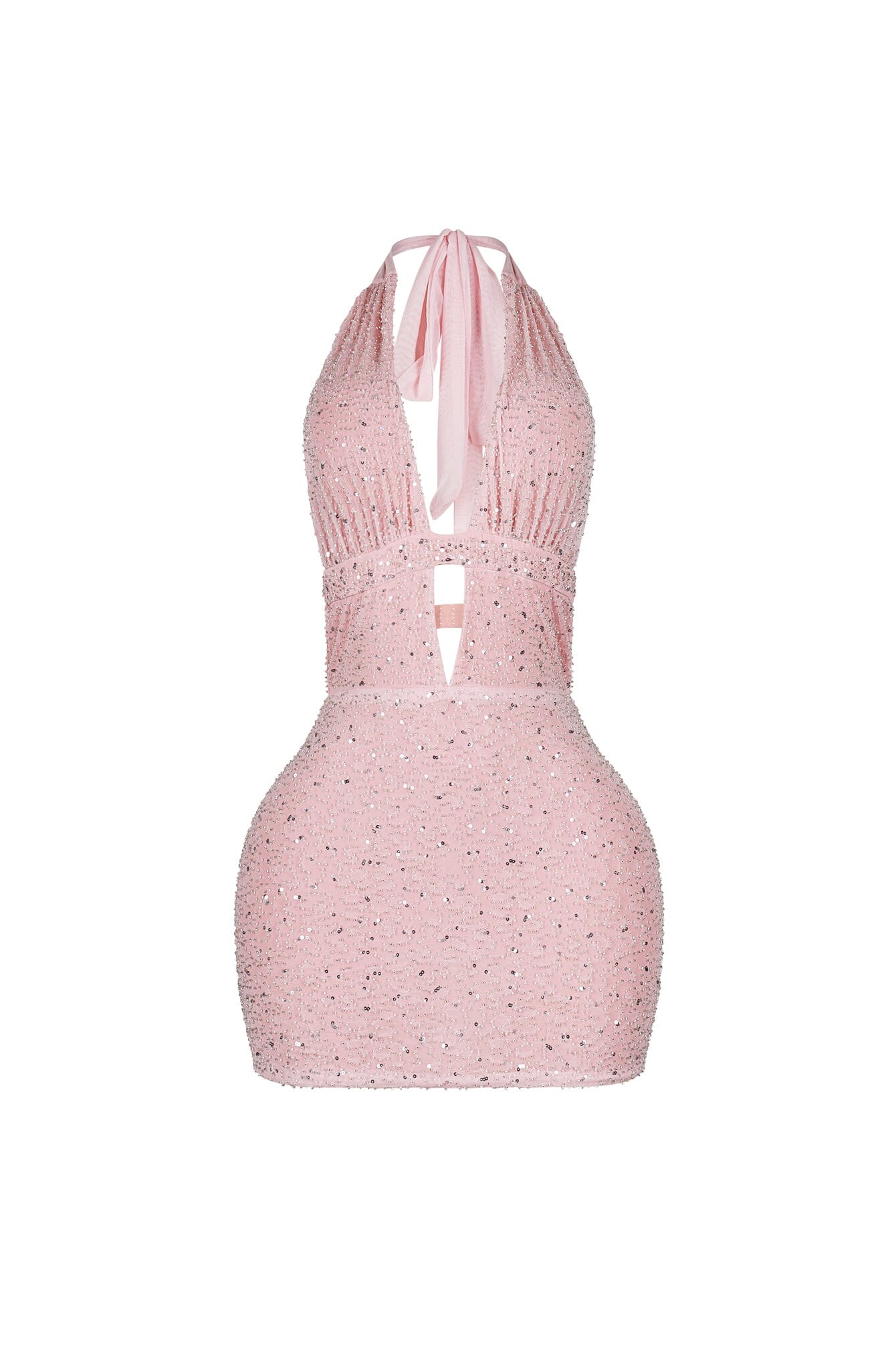 Yildiz Beaded Halter Dress