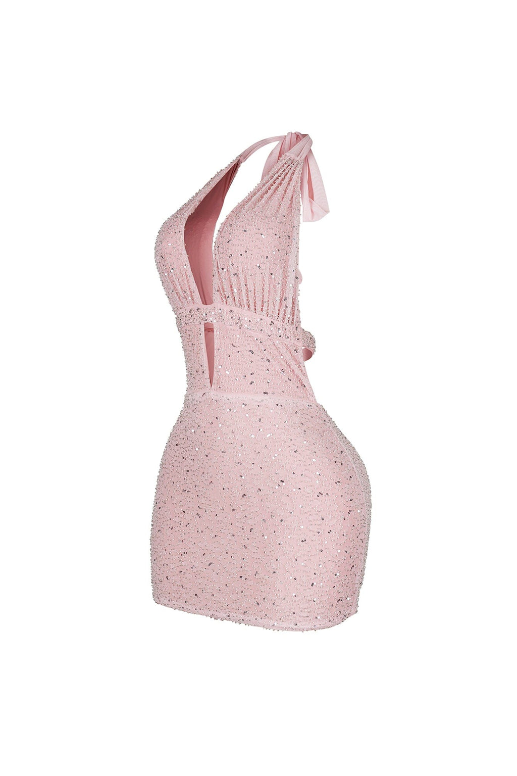 Yildiz Beaded Halter Dress