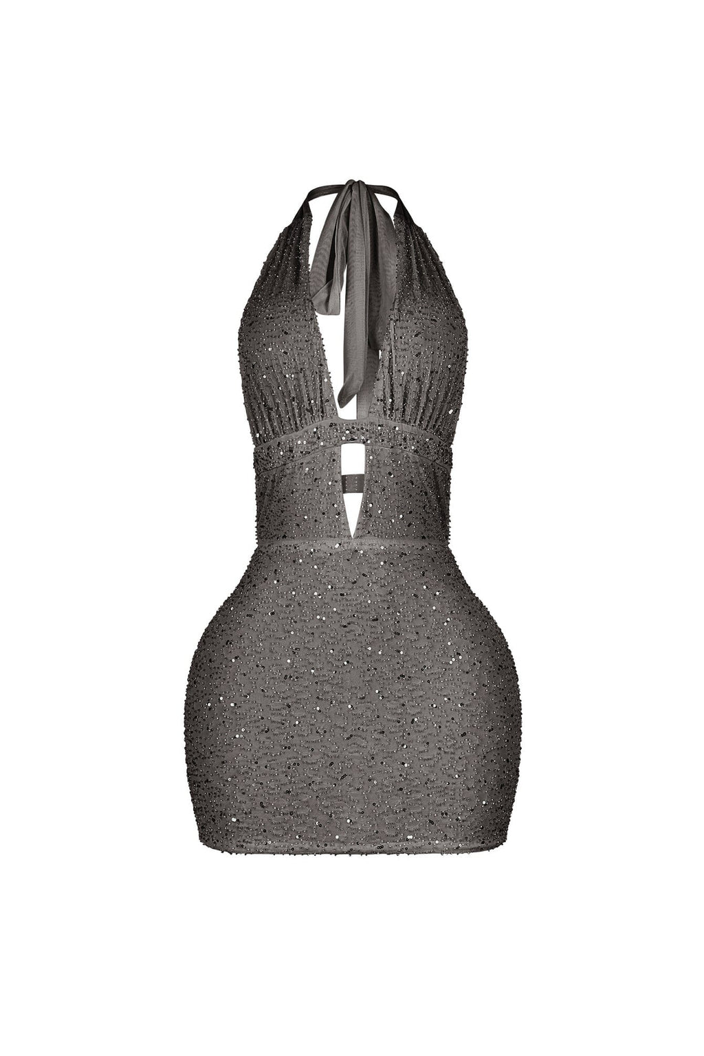 Yildiz Beaded Halter Dress