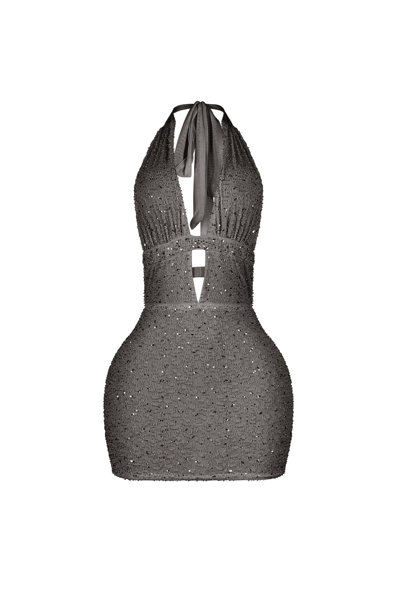 Yildiz Beaded Halter Dress