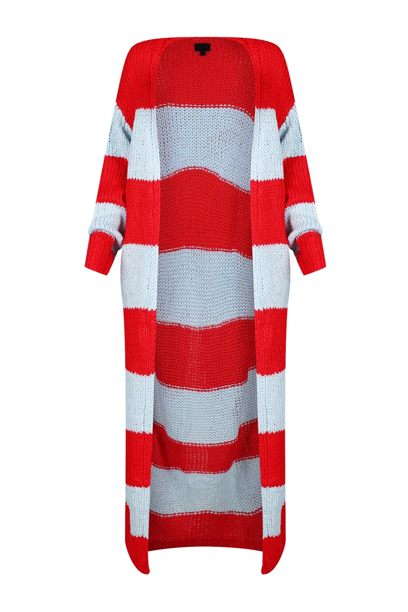 Vivid Dream Color Block Long Cardigan