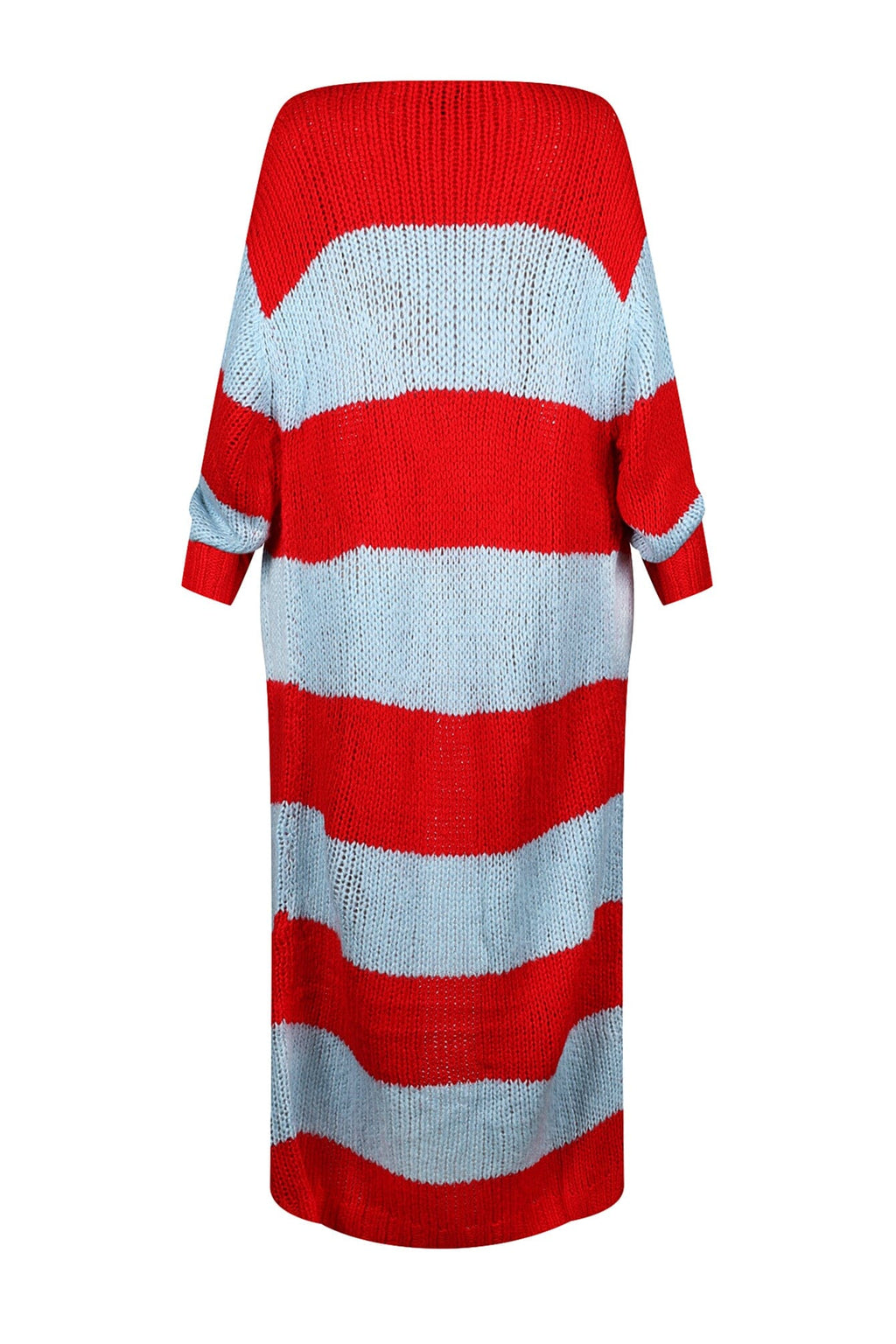 Vivid Dream Color Block Long Cardigan