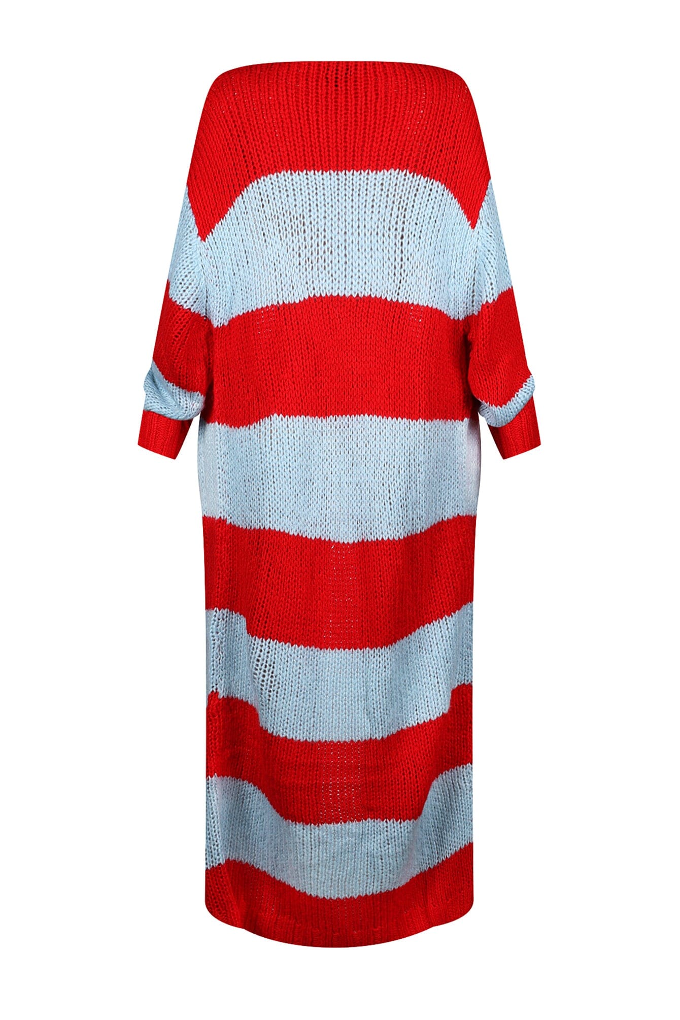 Vivid Dream Color Block Long Cardigan