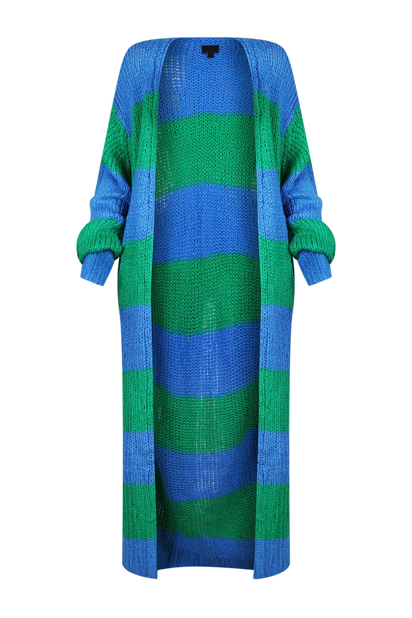 Vivid Dream Color Block Long Cardigan