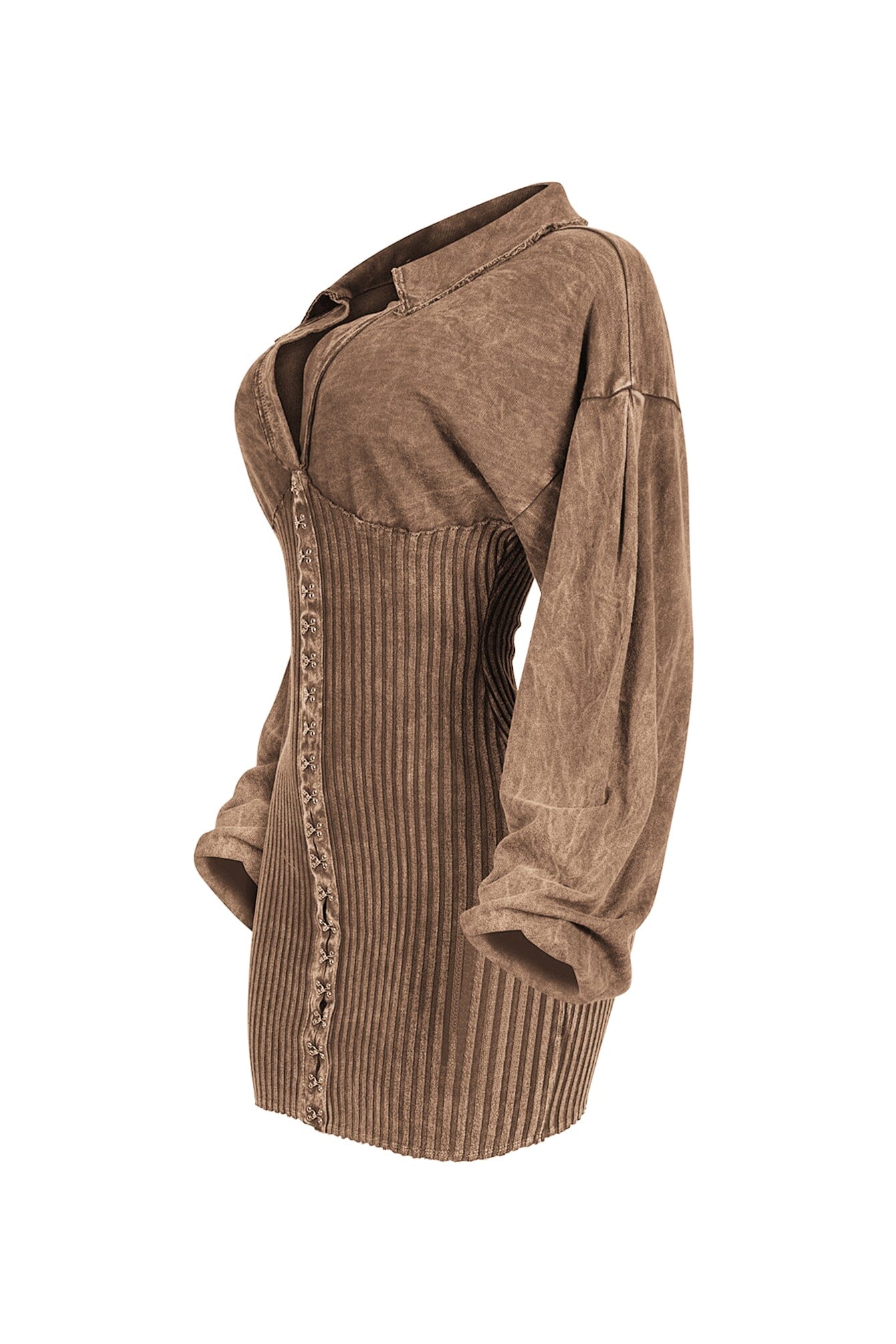 Natasha Mineral Washed Corset Mini Dress