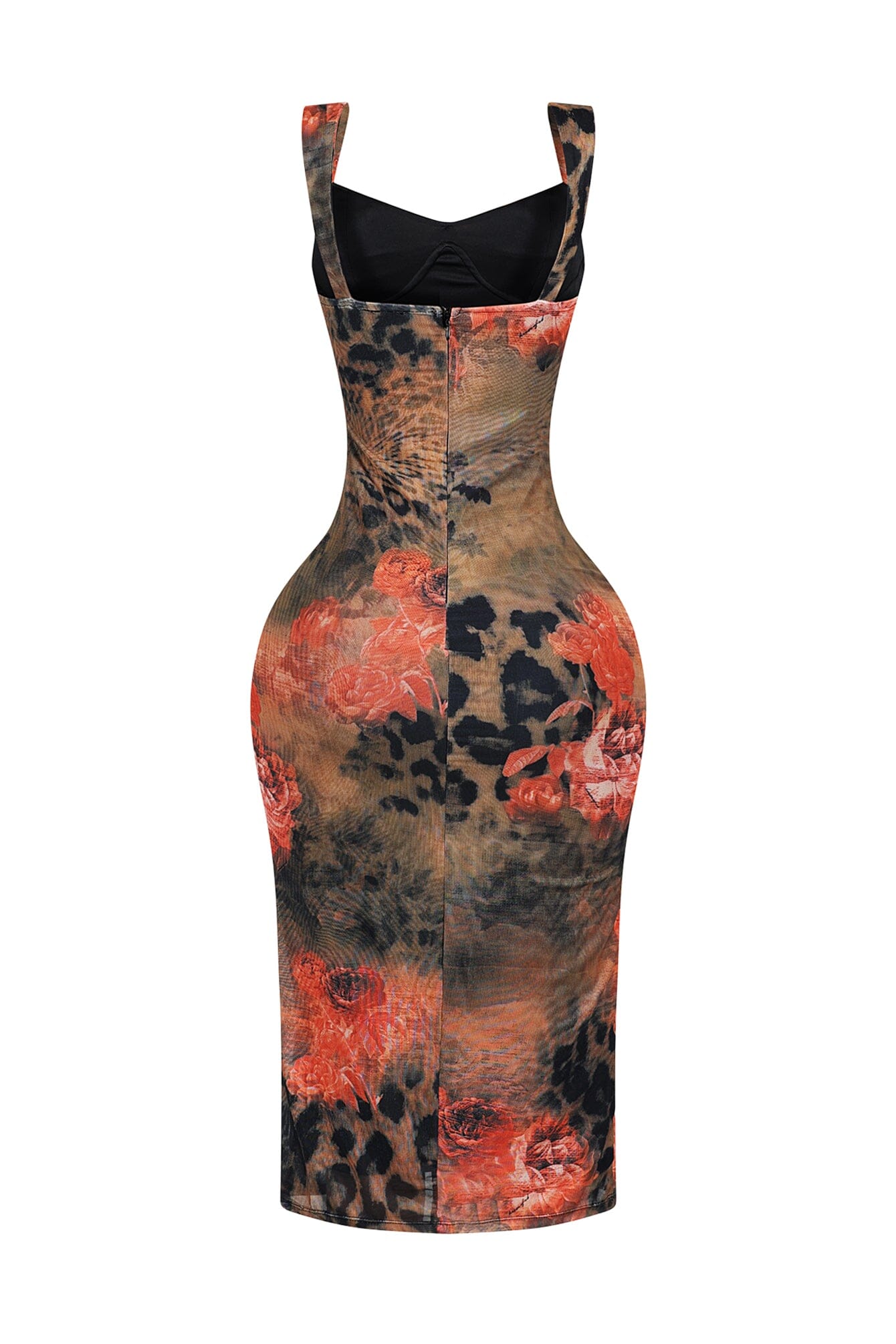 Here With Me Mesh Tank Midi Dress