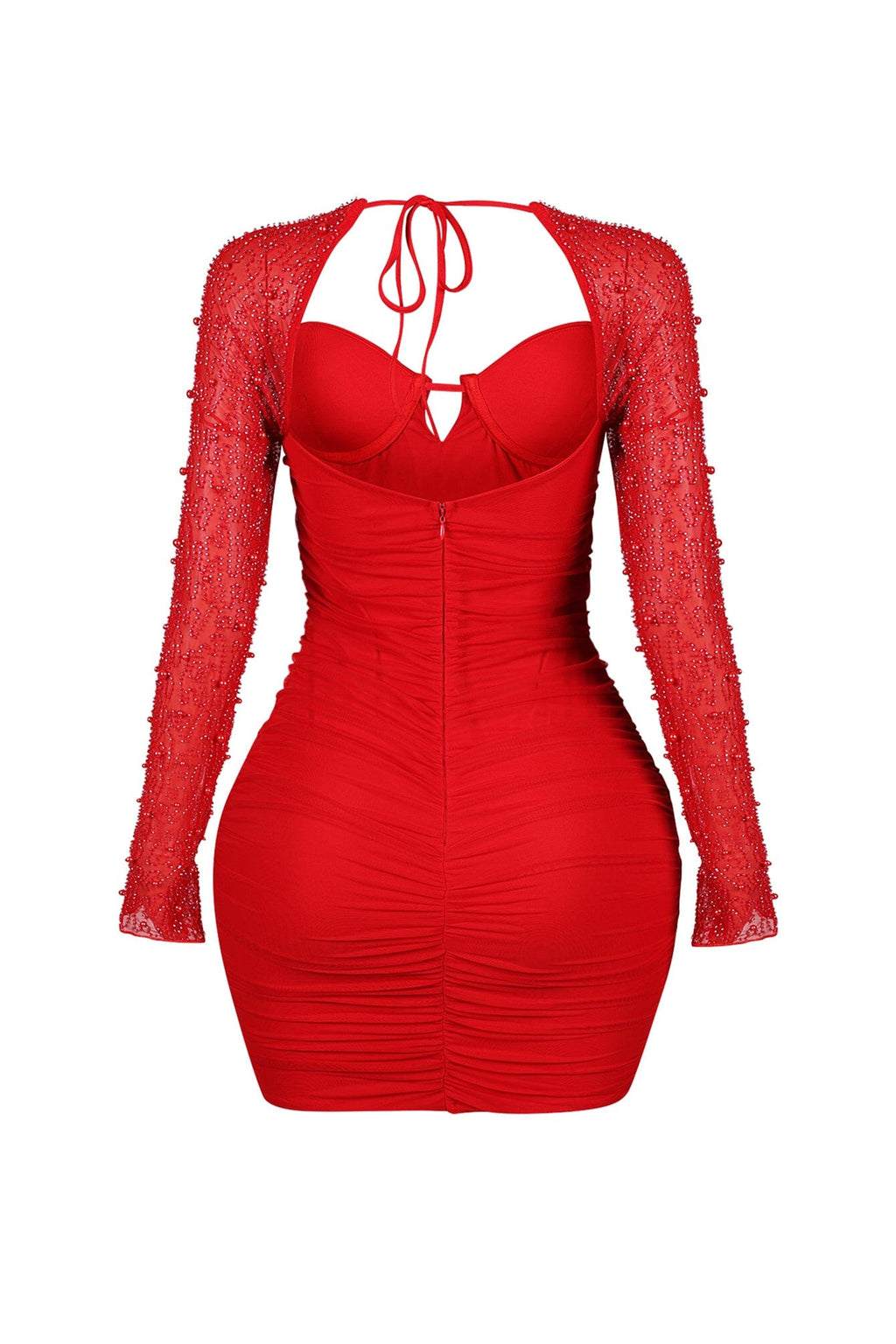 Snow Globe Mesh Pearl Dress