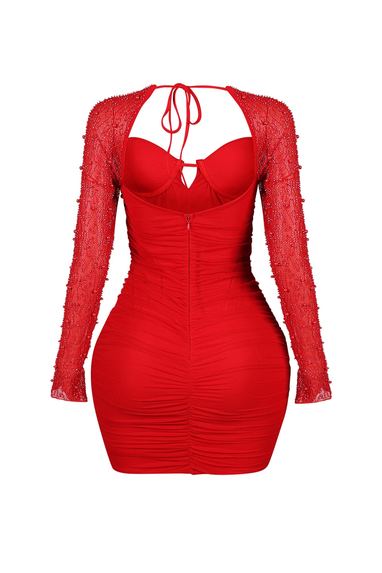 Snow Globe Mesh Pearl Dress