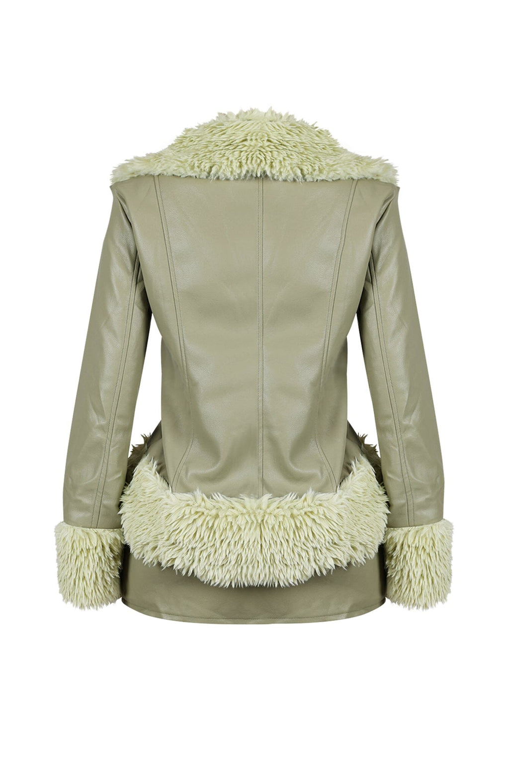 Melinda Faux Leather Jacket & Skirt SET