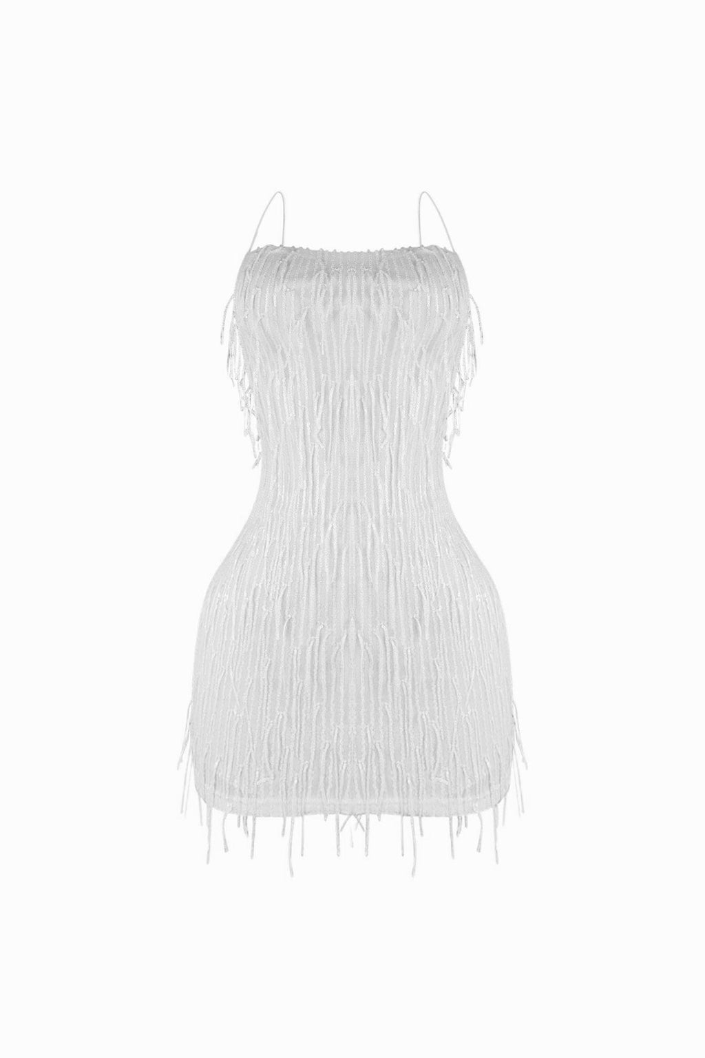 Attractive Sequin Fringe Mini Dress