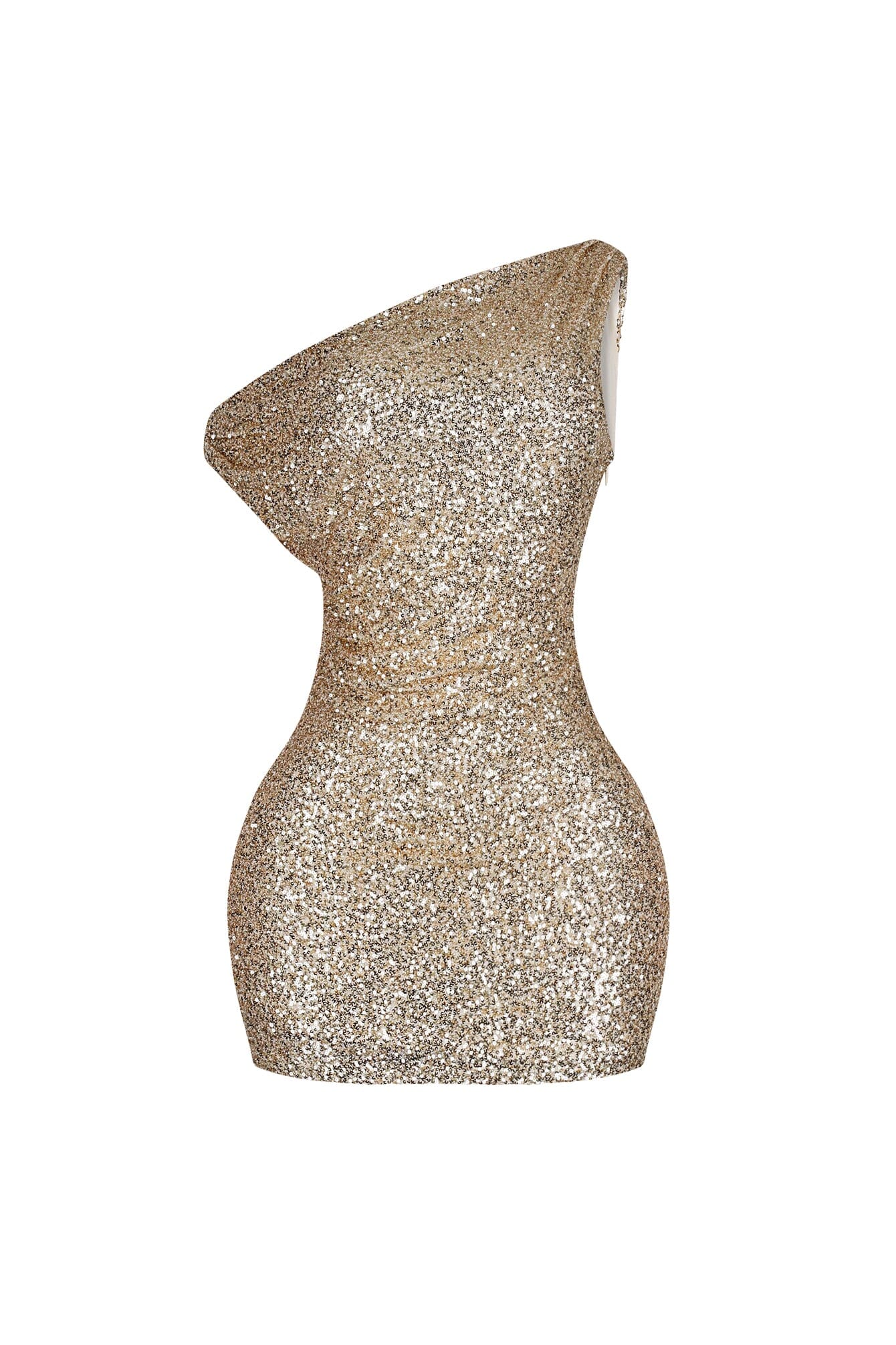 Coralie Sequin One Shoulder Mini Dress
