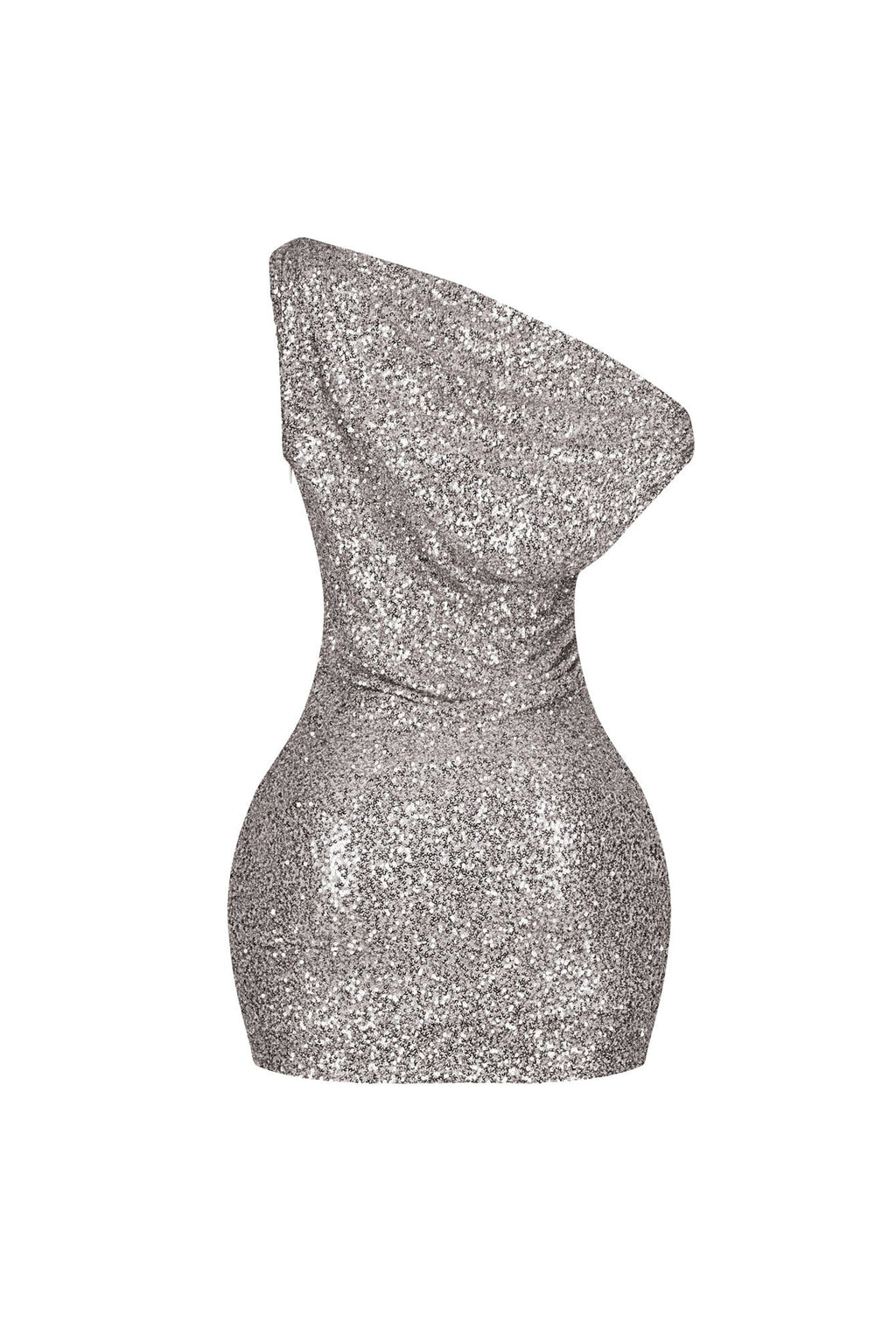 Coralie Sequin One Shoulder Mini Dress