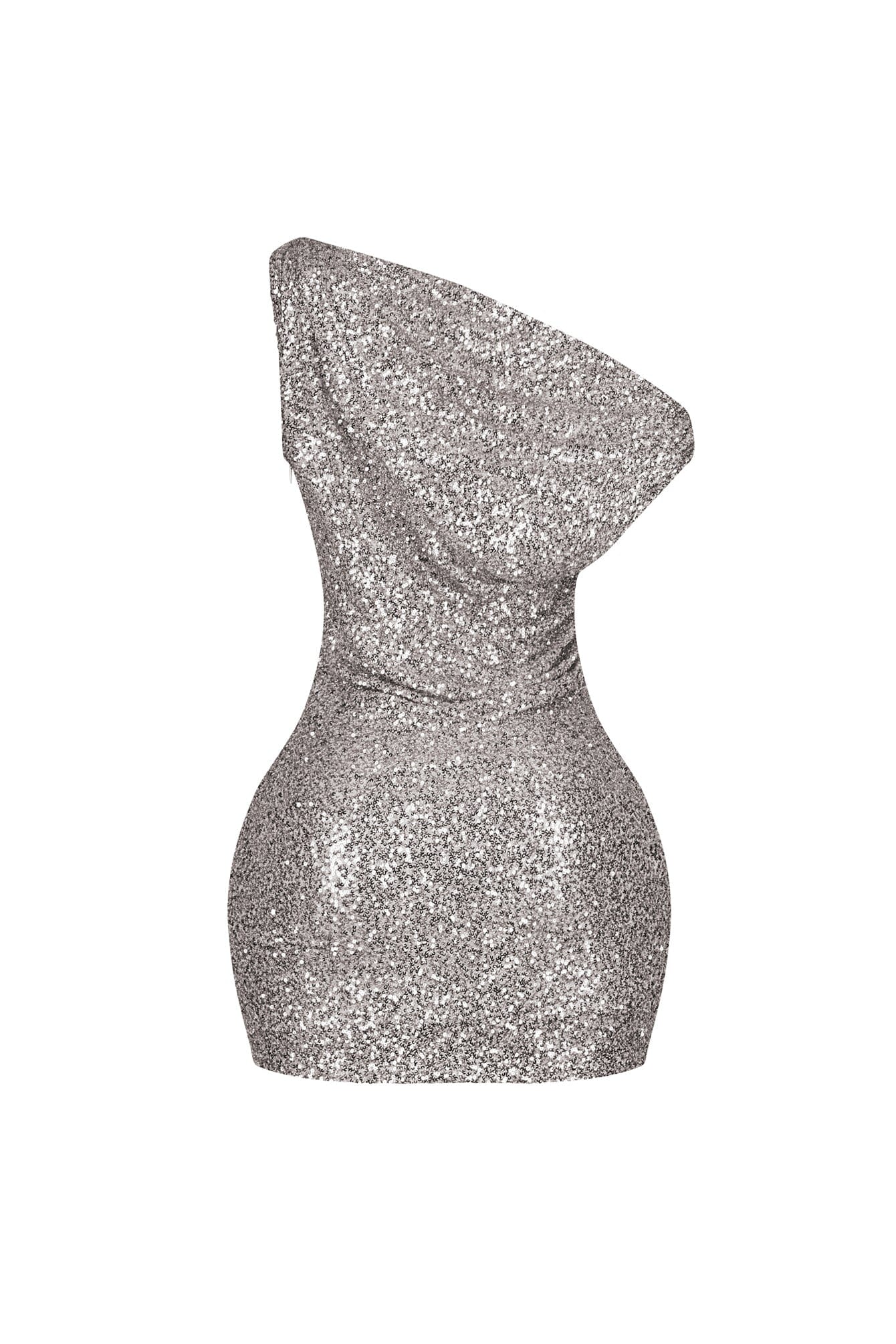 Coralie Sequin One Shoulder Mini Dress