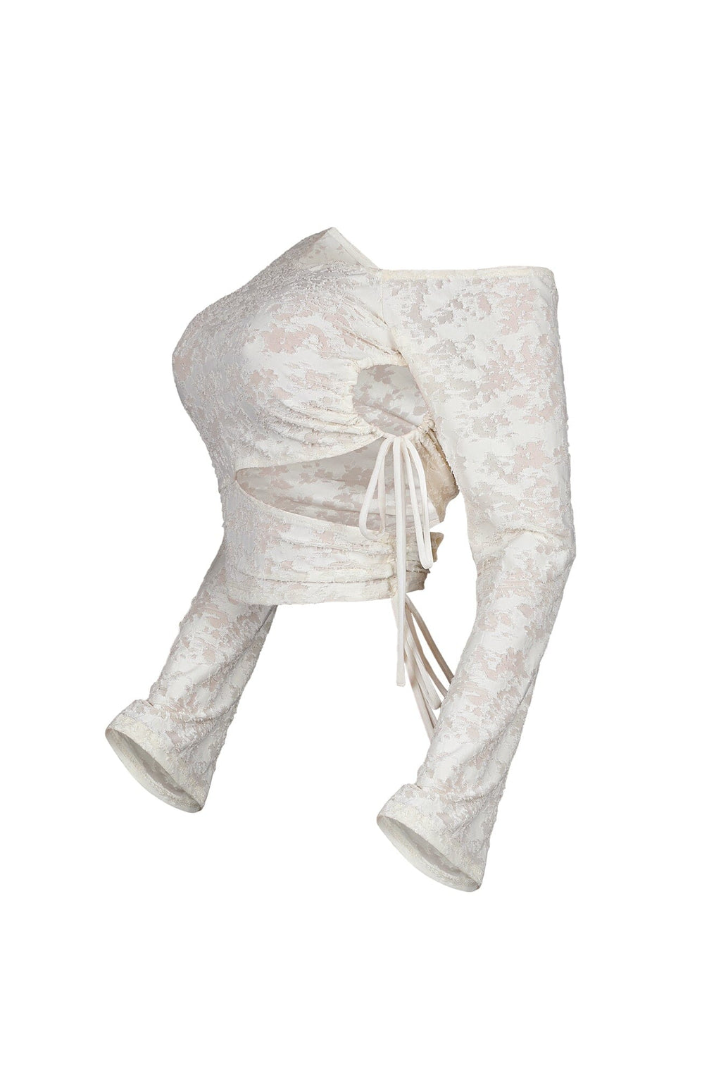 Chloe Burnout Mesh Cutout Top